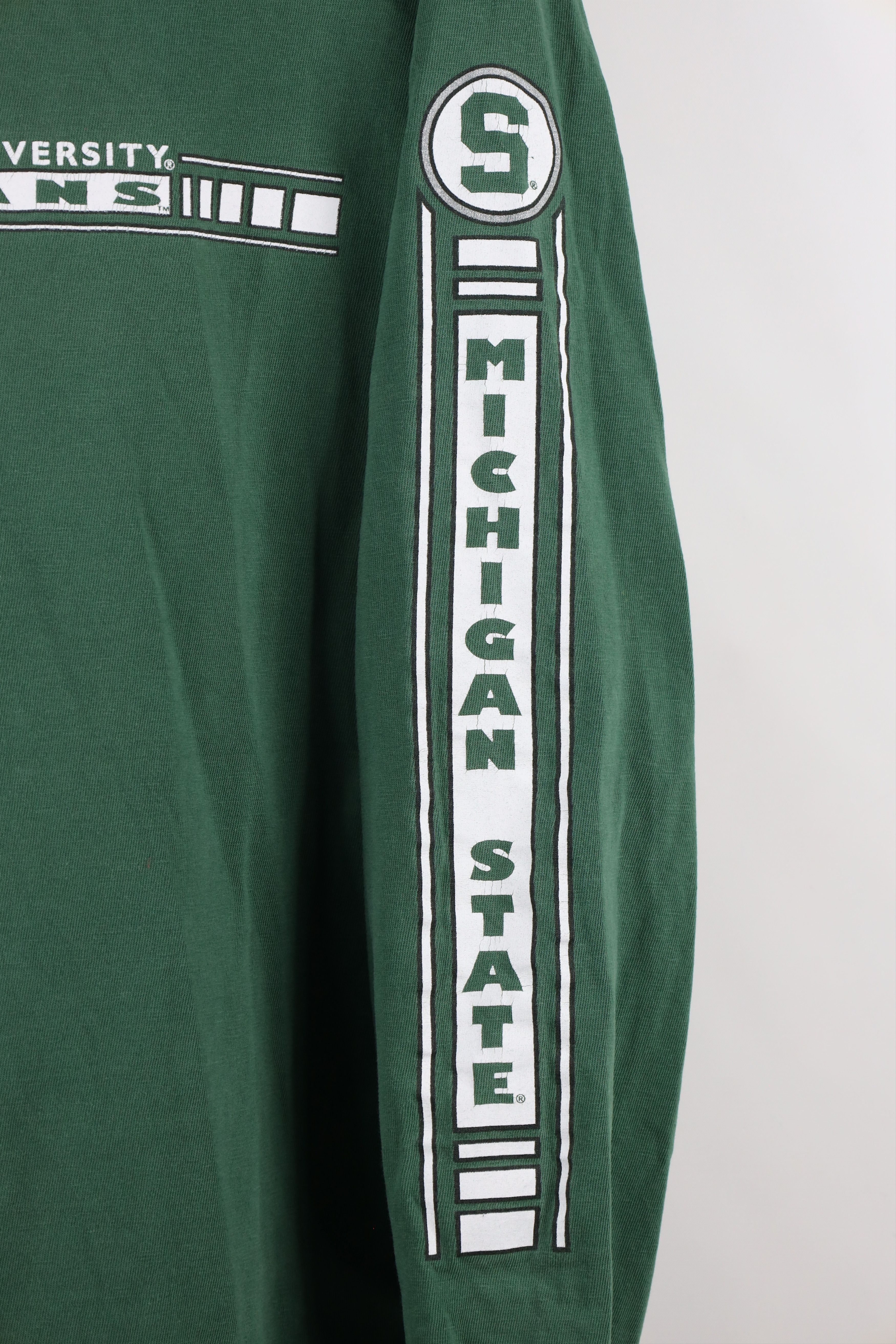 Vintage Vintage 90s Michigan State University Long Sleeve T-Shirt Size US L / EU 52-54 / 3 - 4 Thumbnail