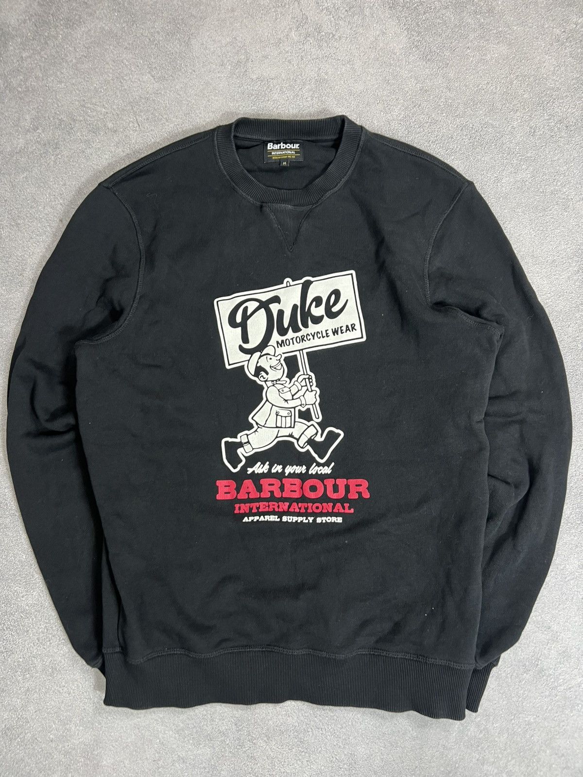 Barbour Barbour International Black Hype Y2K Luxury Sweatshir Size US M / EU 48-50 / 2 - 5 Thumbnail