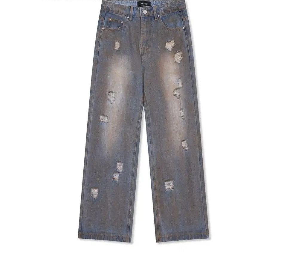 Japanese Brand × Vintage Ripped Jeans Streetwear Y2k Distressed Vintage Denim Pants Size US 26 / EU 42 - 6 Thumbnail