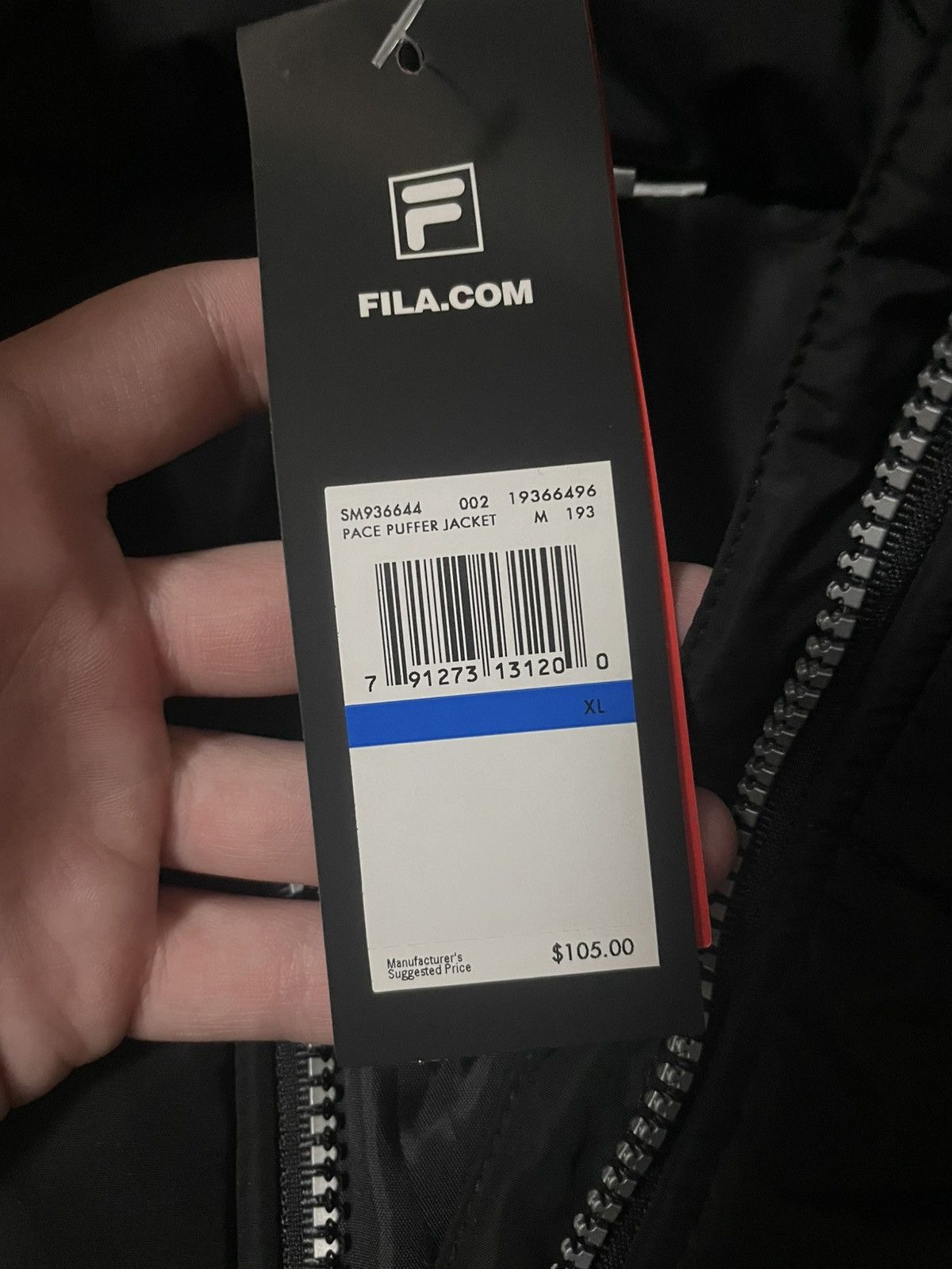 Fila Black Fila Puffer Jacket Size US XL / EU 56 / 4 - 6 Thumbnail