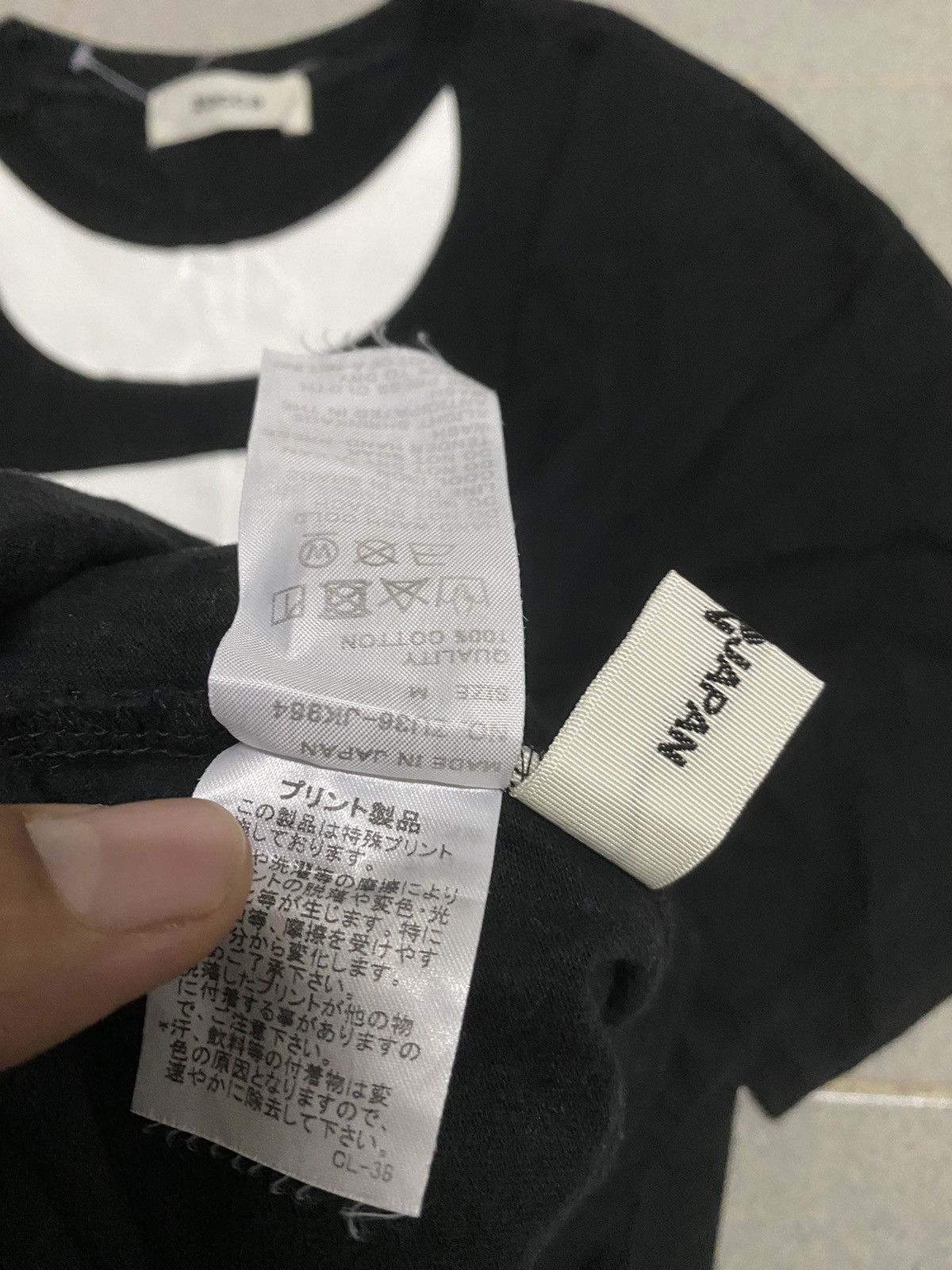 Vintage Zucca Issey Miyake Biglogo Black Tee Size US M / EU 48-50 / 2 - 5 Thumbnail