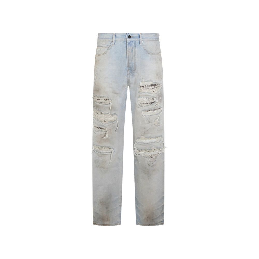 Amiri Amiri BLUE Denim - Regular & Straight-Leg Jeans Size US 33 - 1 Thumbnail