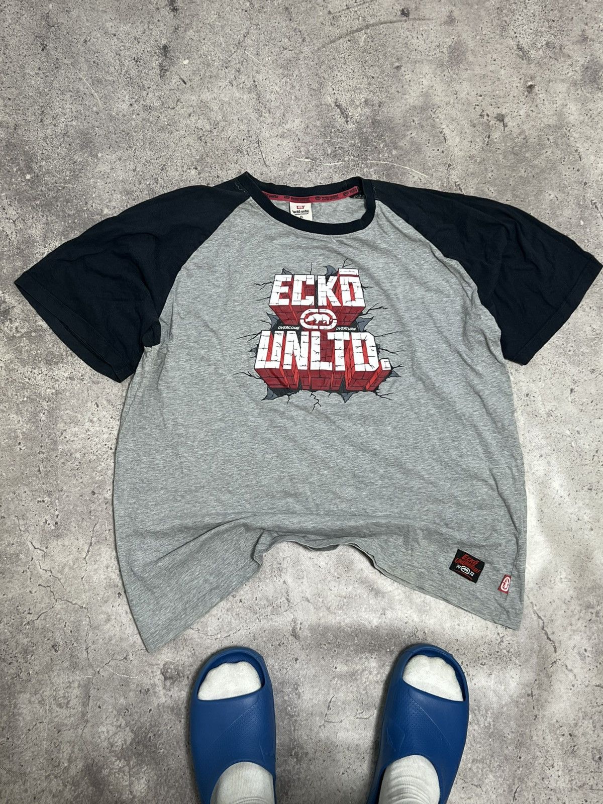 Ecko Unltd. × Vintage 💎 90s 00s y2k Size XL Logo Spell out Tee T-shirt Art Size US XL / EU 56 / 4 - 1 Thumbnail