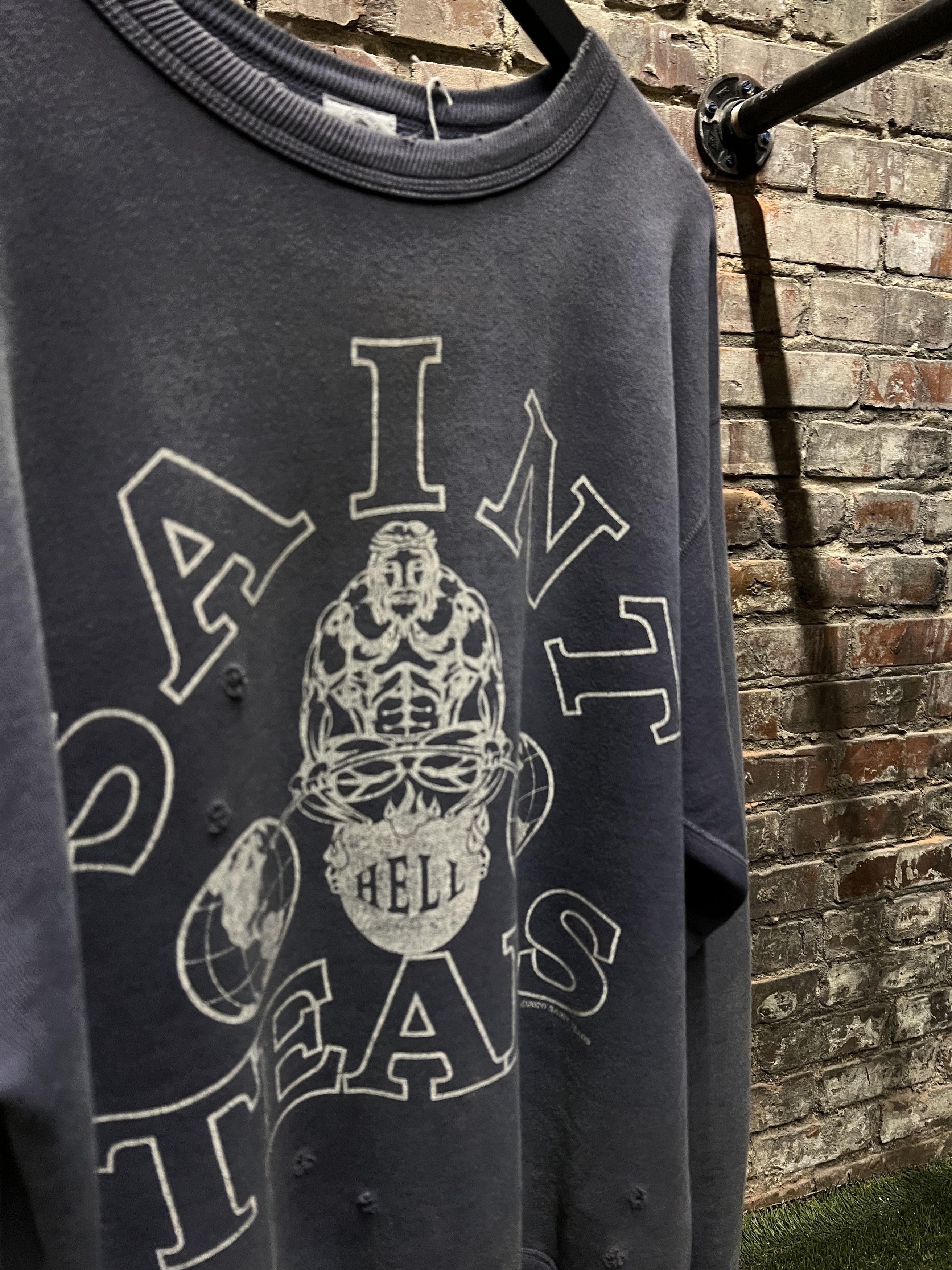 DENIM TEARS × Saint Michael Denim Tears x Saint Michael Saint Tears Crewneck Size US L / EU 52-54 / 3 - 3 Thumbnail