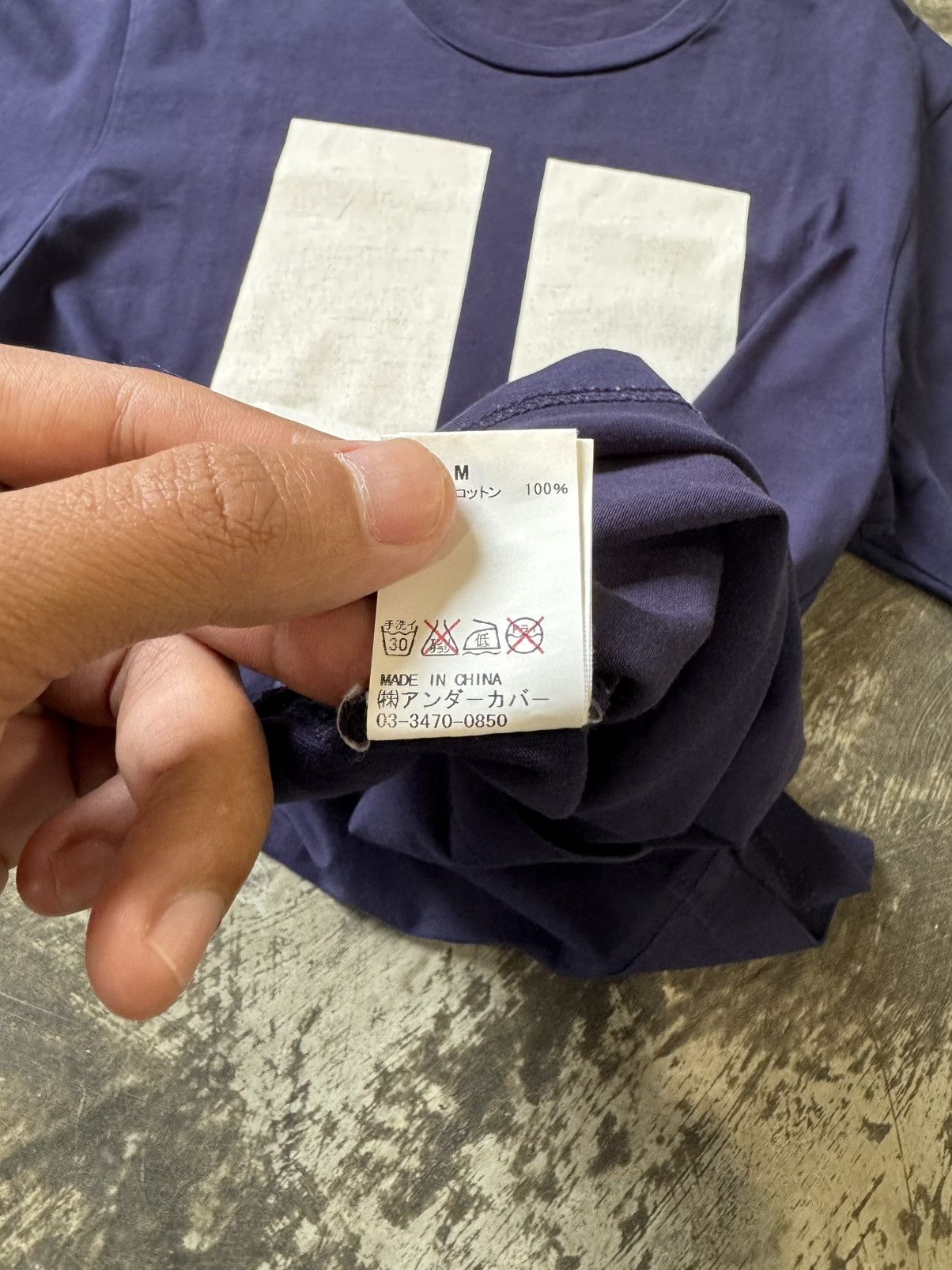 Undercover UNDERCOVER U LOGO NAVY T SHIRT Size US M / EU 48-50 / 2 - 8 Thumbnail