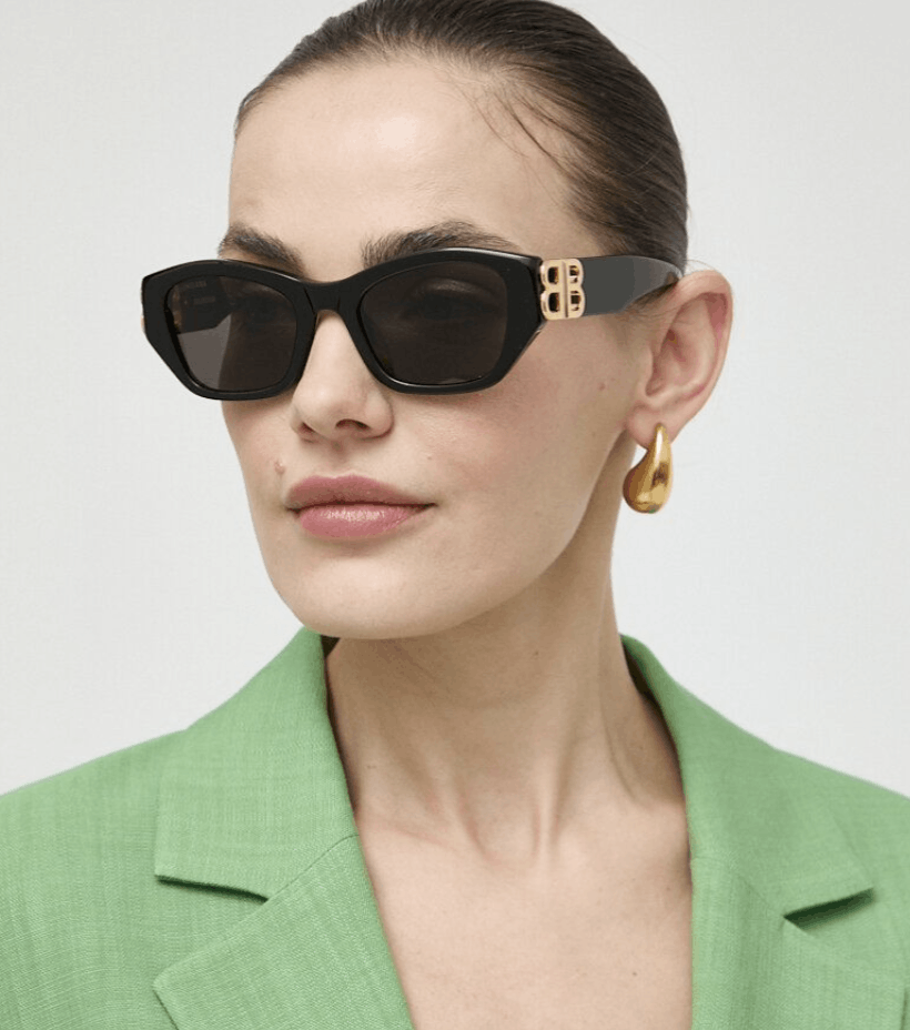 image of New Balenciaga Bb0311Sk - 001 Dynasty Sunglasses in Black, Women's
