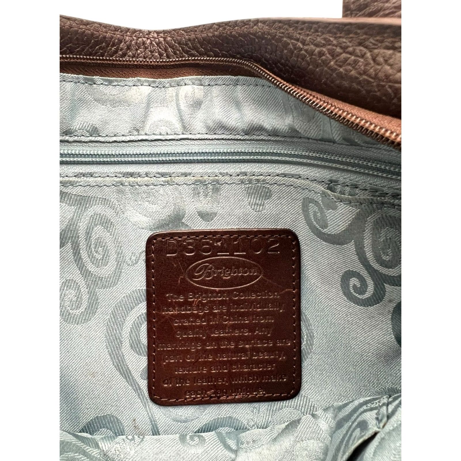 Brighton VINTAGE Brighton Sierra Shoulder Bag Women's Medium Brown Leather 90s Size ONE SIZE - 7 Thumbnail