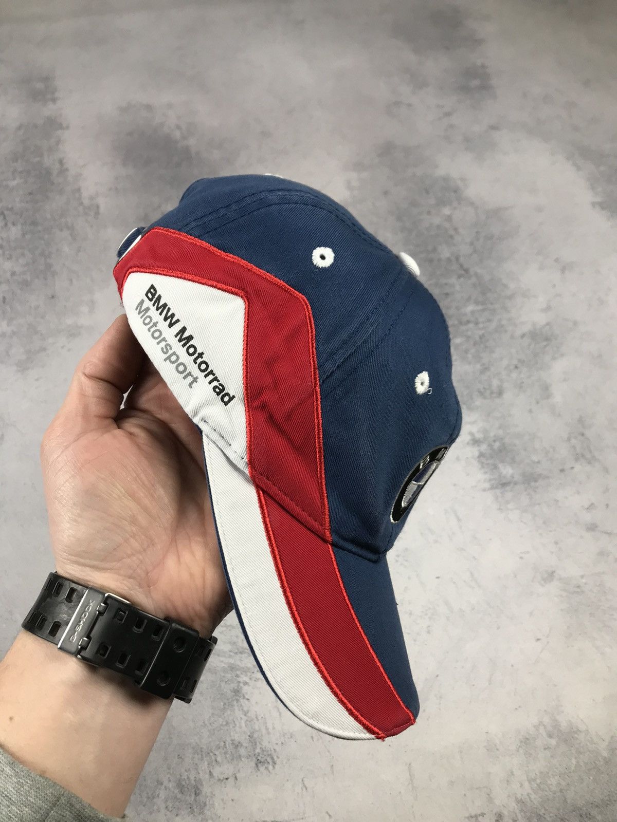 BMW × Vintage Vintage BMW Motorcycles Motorsport Racing Hat Cap Size ONE SIZE - 5 Thumbnail