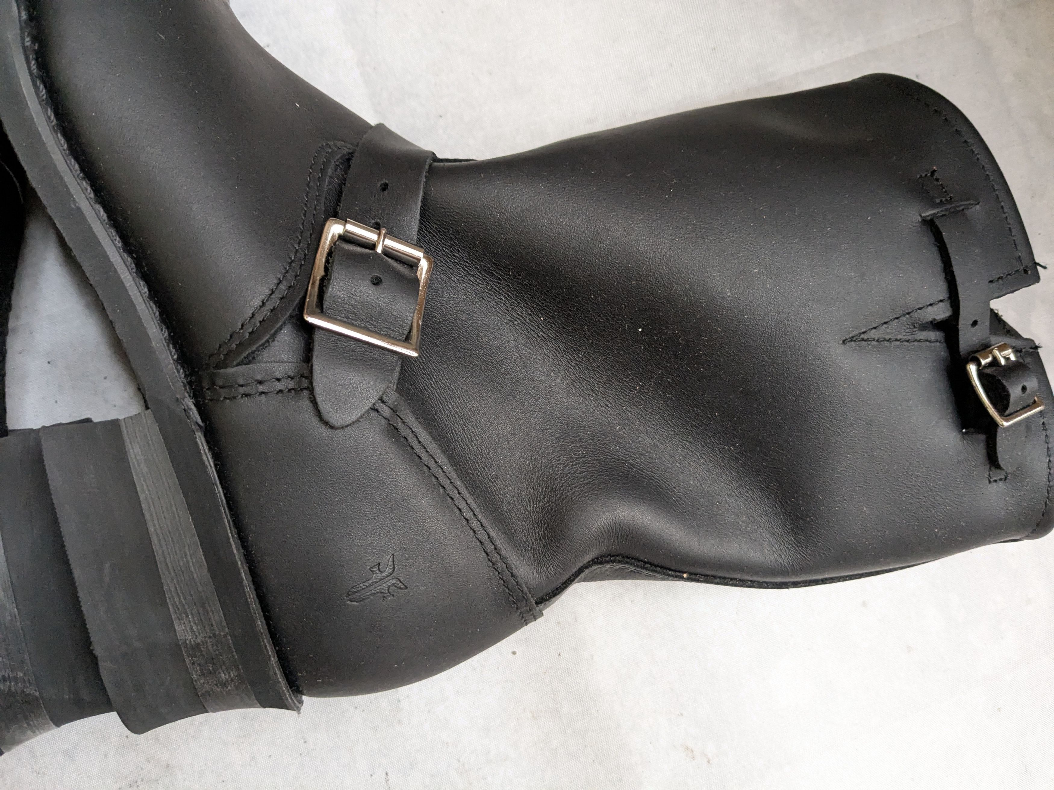 Frye Frye Engineer Boots Black Leather 10 M Leather Buckle Size US 10 / EU 43 - 6 Thumbnail