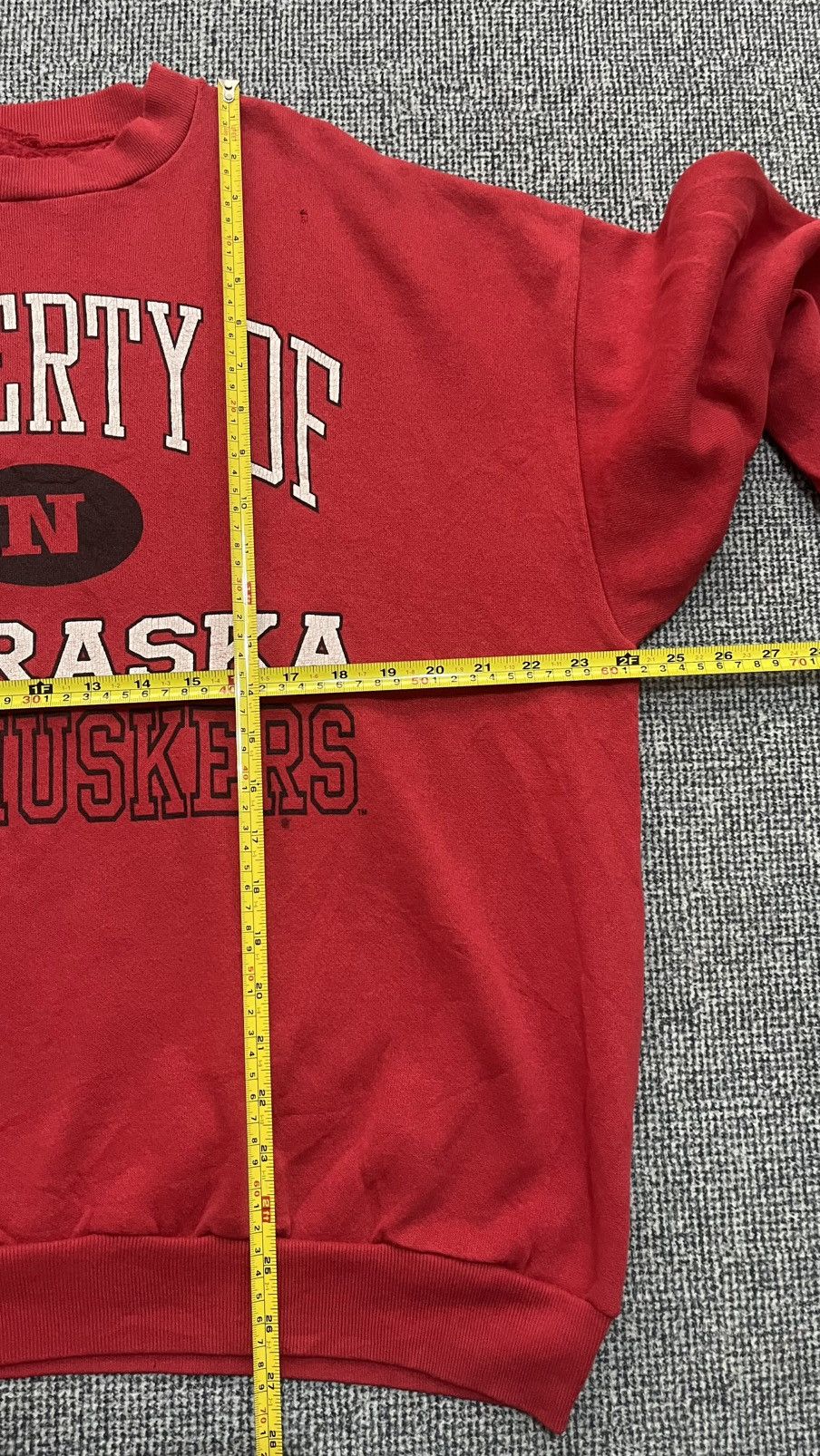 Vintage Vintage Nebraska Distressed Sweater Inspired by Raf Simons Size US XL / EU 56 / 4 - 13 Thumbnail