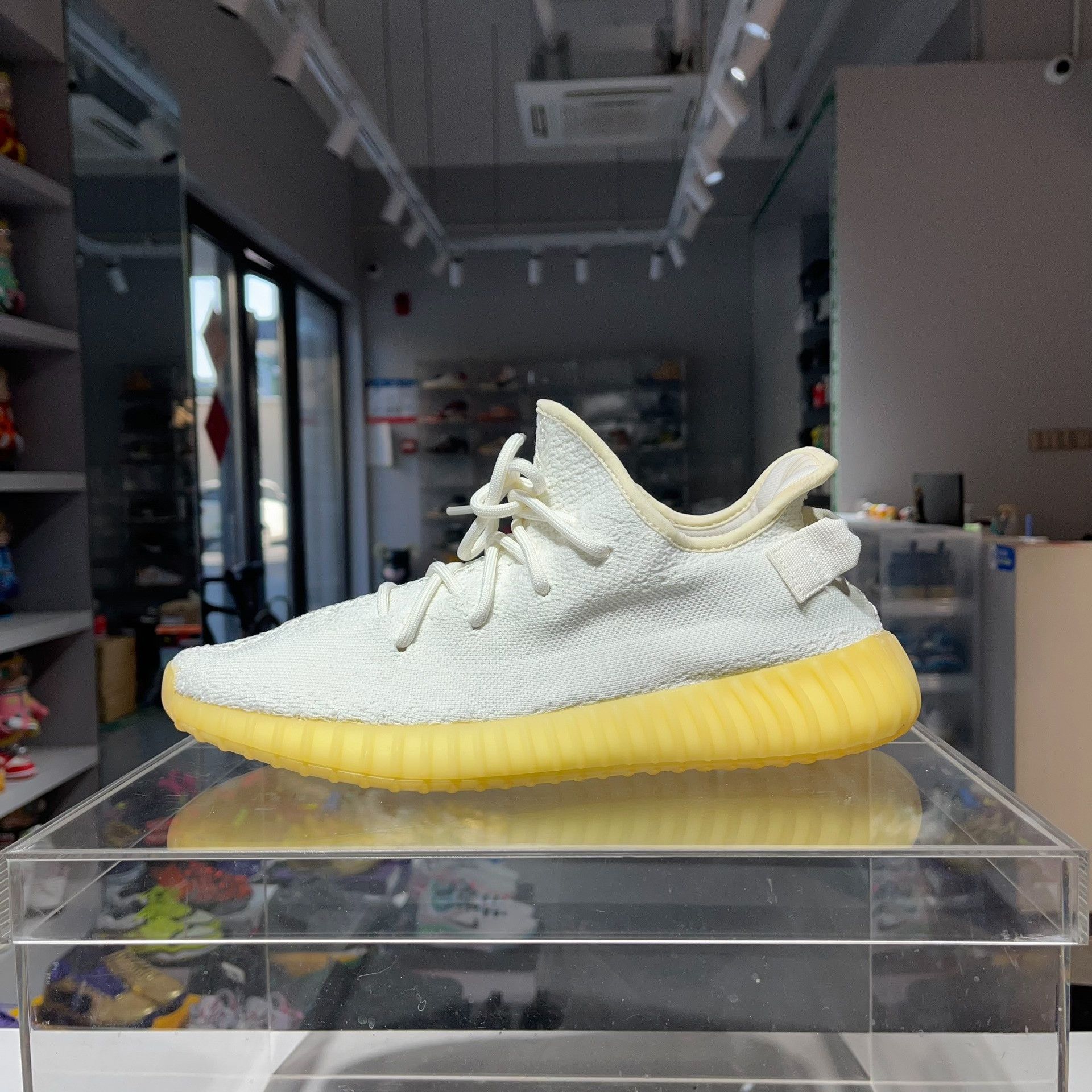 Adidas Adidas YEEZY White Lowtop Sneakers 12 Men Size US 12 / EU 45 - 1 Thumbnail