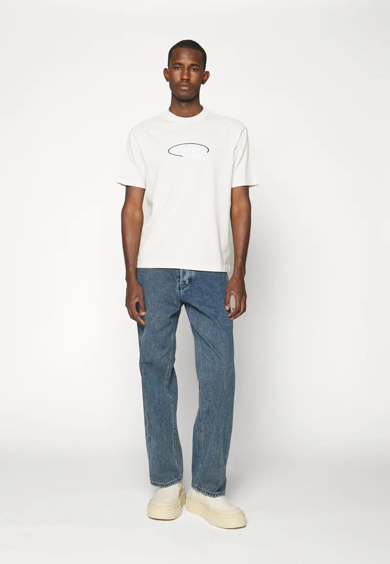 Missoni o1y0225 Logo Crewneck T-Shirt in White Size US L / EU 52-54 / 3 - 5 Thumbnail