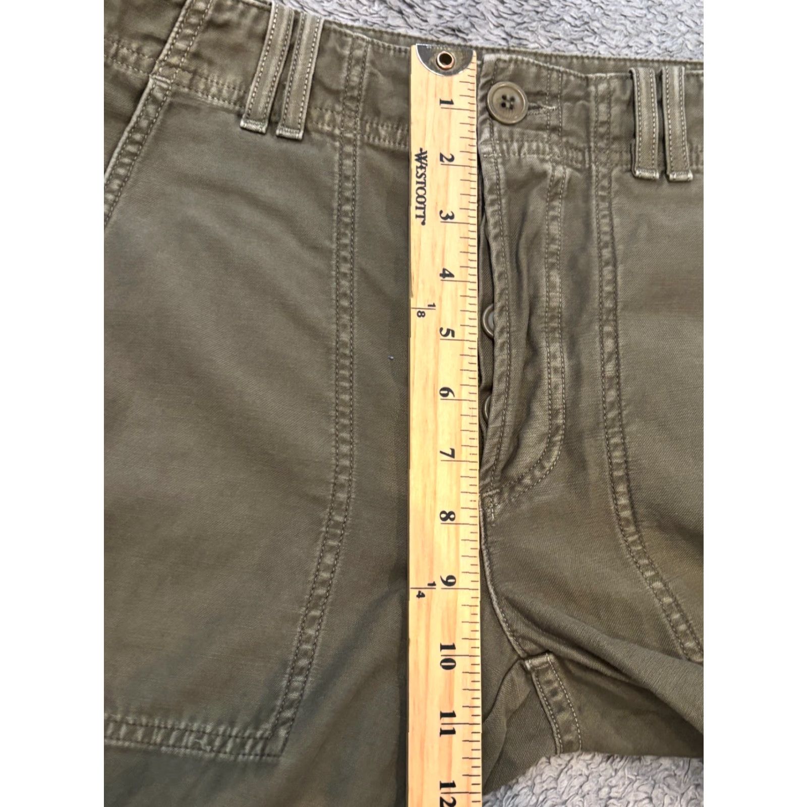 Citizens Of Humanity Citizens of Humanity Pants Womens 24 Green Tapered Military Wide Jogger Button Fly Pockets Size 42" / US 20 - 5 Thumbnail