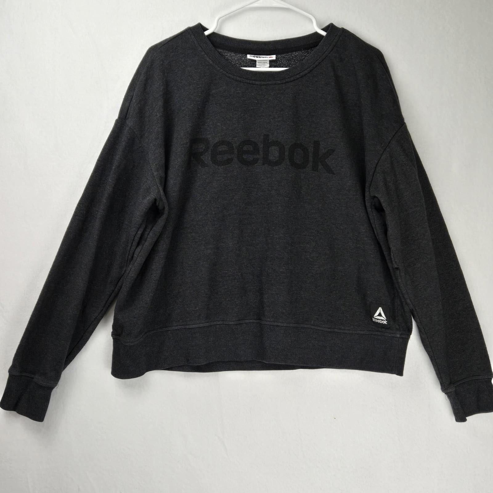 Reebok Reebok Women's Cropped Sweatshirt Heather Grey Size XL Size XL / US 12-14 / IT 48-50 - 1 Thumbnail