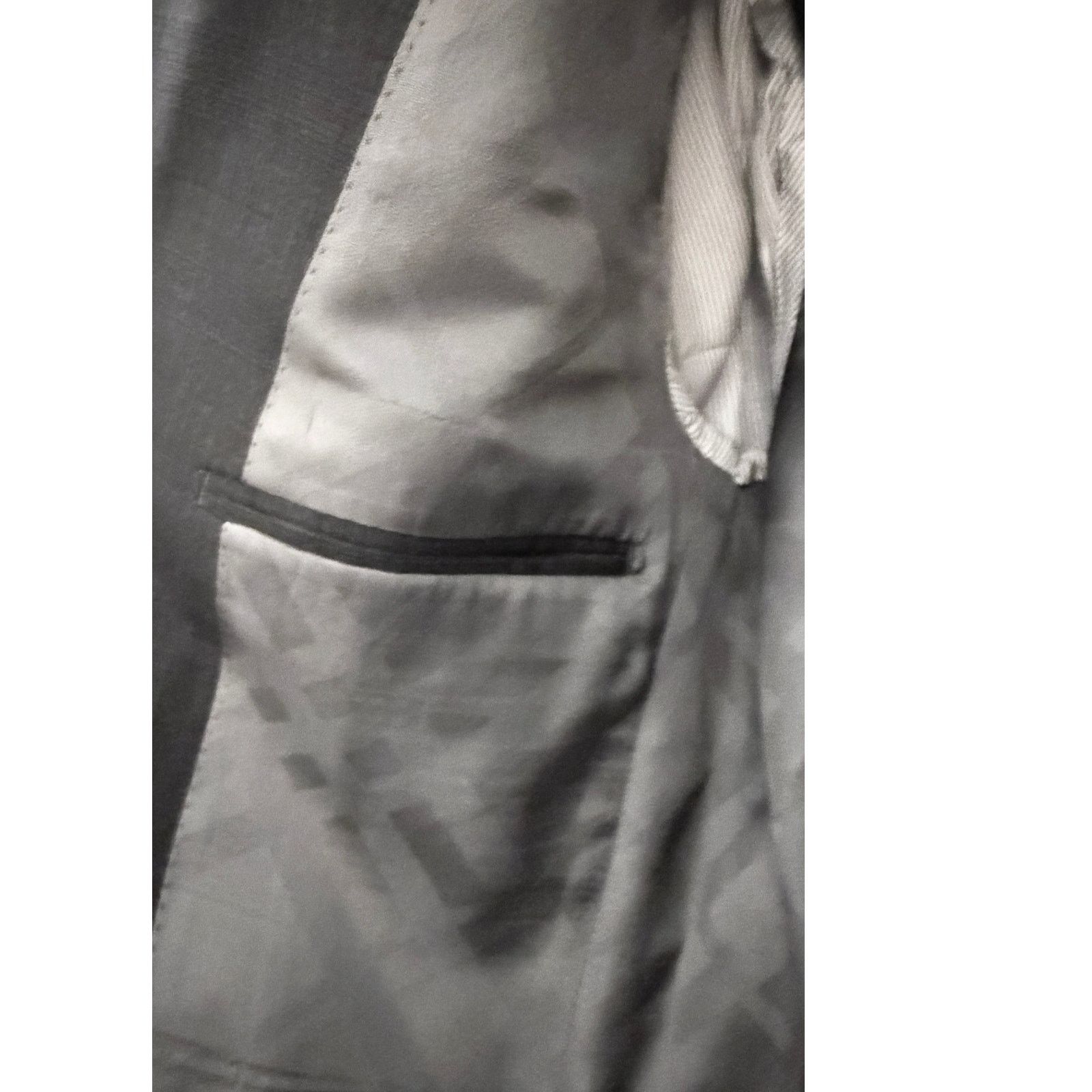 Burberry Burberry Men's Wool Charcoal Gray Full Suit Size 50R - 13 Thumbnail