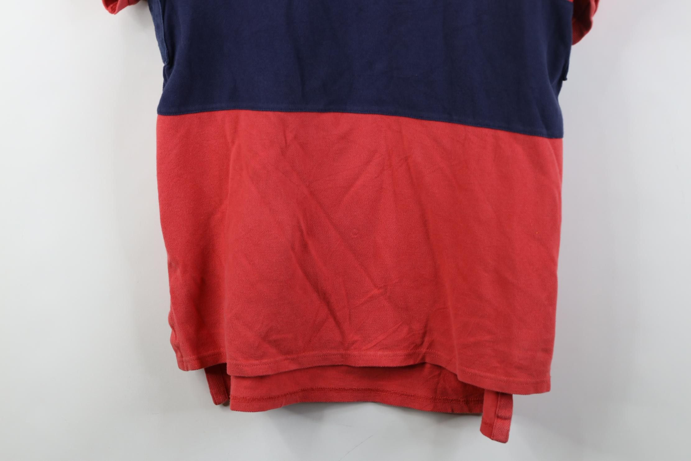 Polo Ralph Lauren Vintage 90s Ralph Lauren Block Striped Yacht Club Rugby Polo Size US M / EU 48-50 / 2 - 3 Thumbnail
