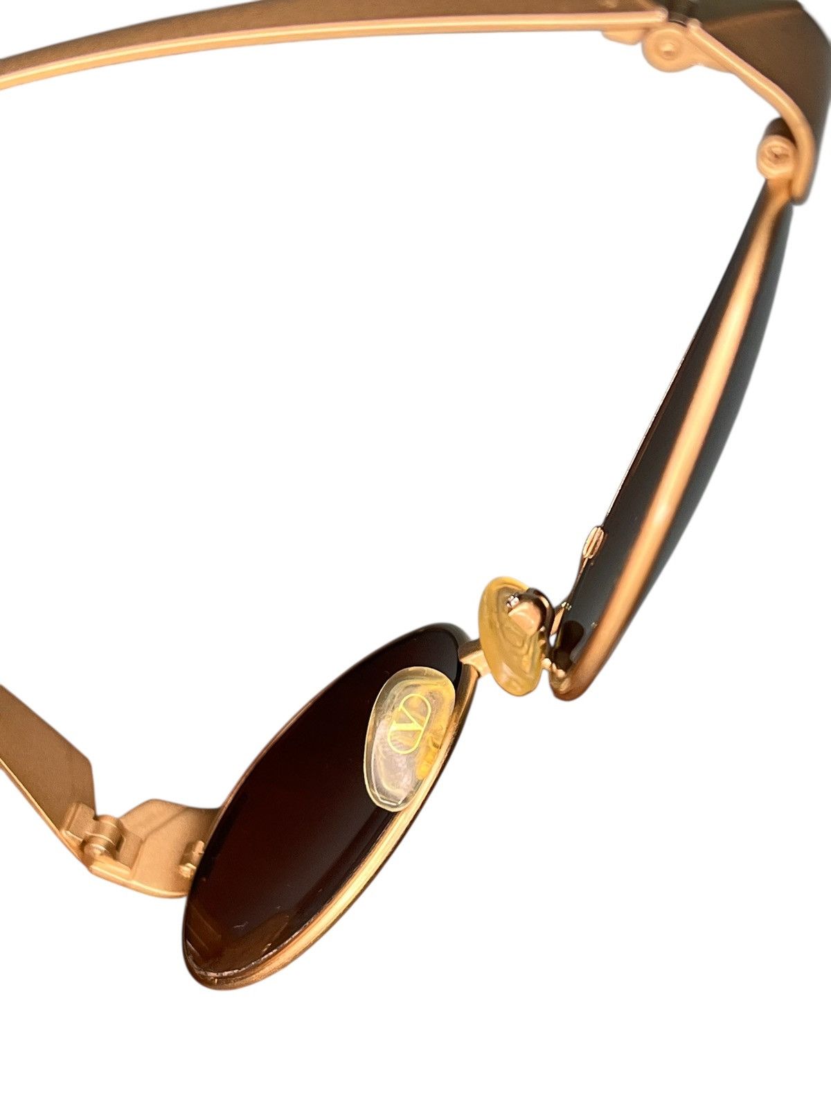 Valentino Valentino SL 5020 Vintage 90s Sunglasses Bronze Oval Bug Eye Size ONE SIZE - 8 Thumbnail