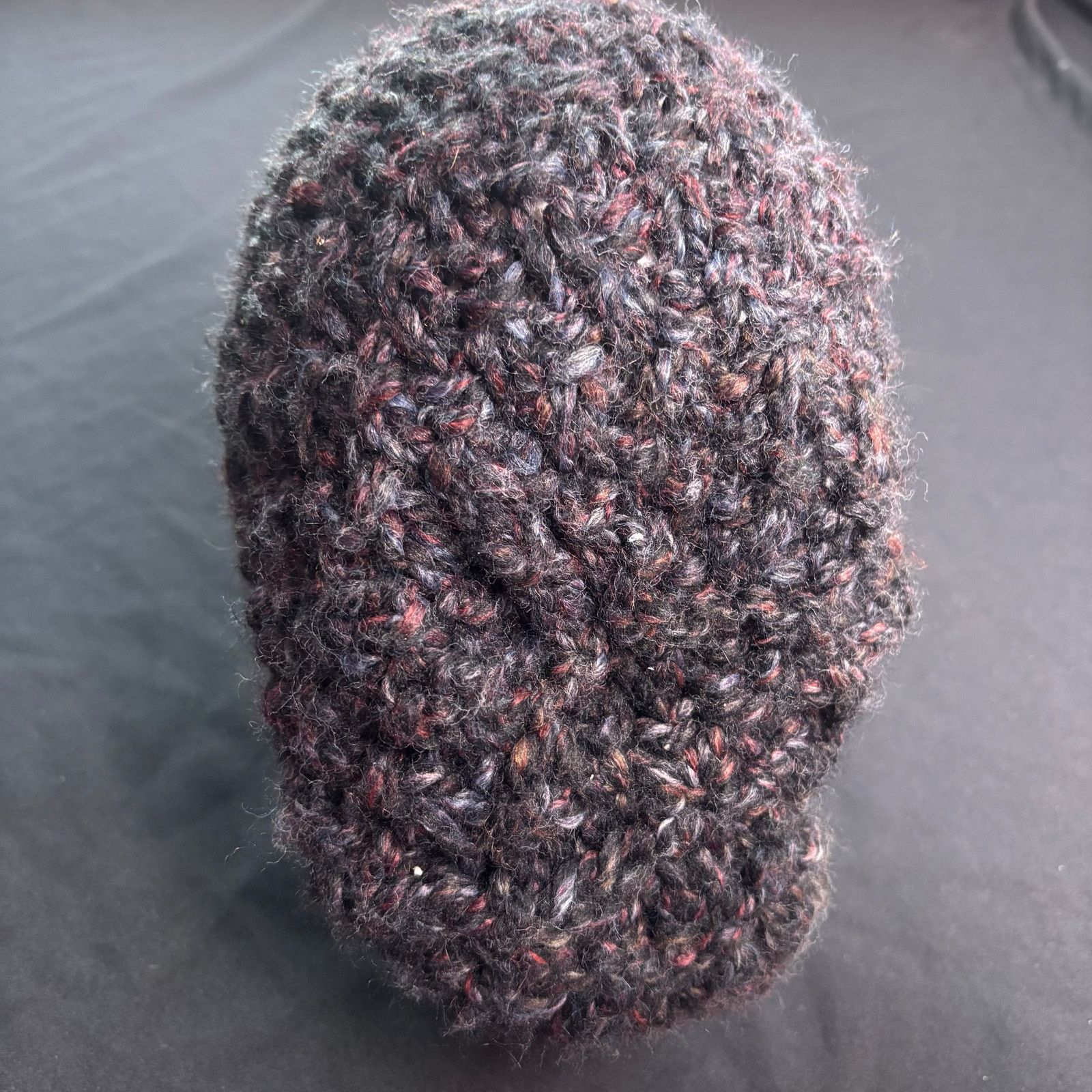 Other Purple Crocheted Slouchy Beanie Size ONE SIZE - 4 Thumbnail
