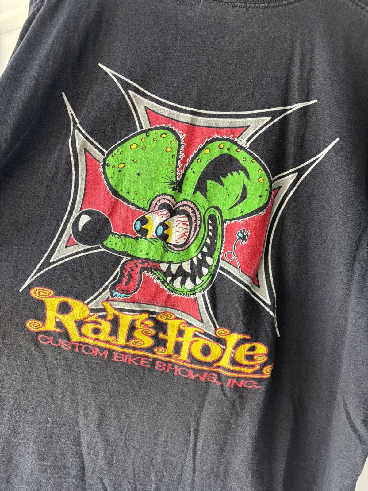 Vintage Vintage Rat Hole Biker Tee Size US XXL / EU 58 / 5 - 2 Thumbnail