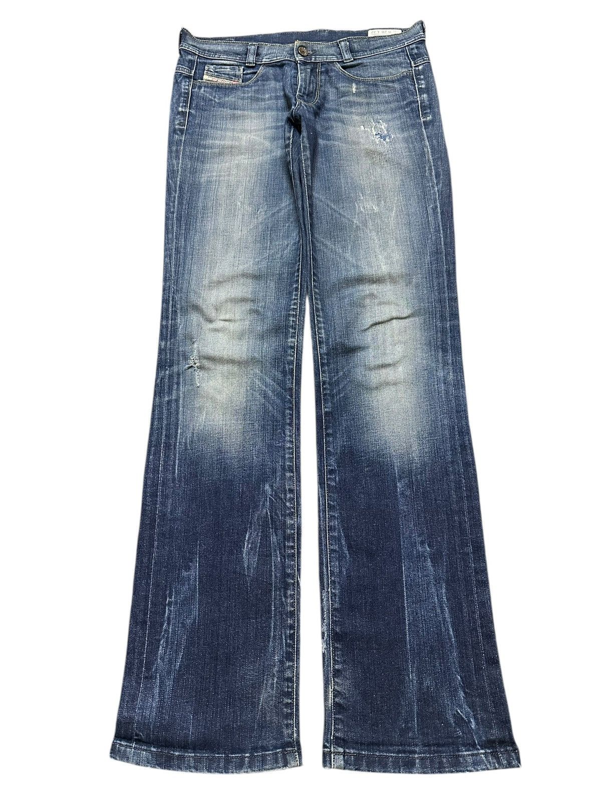 Diesel Vintage Diesel Industry Blue Faded Wash Style Jeans Size US 31 - 1 Thumbnail