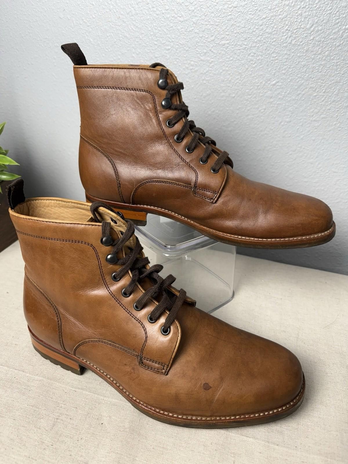 Nordstrom John W. Nordstrom Brown Leather Plain Toe Boot Men’s 8.5M Size US 8.5 / EU 41-42 - 1 Thumbnail