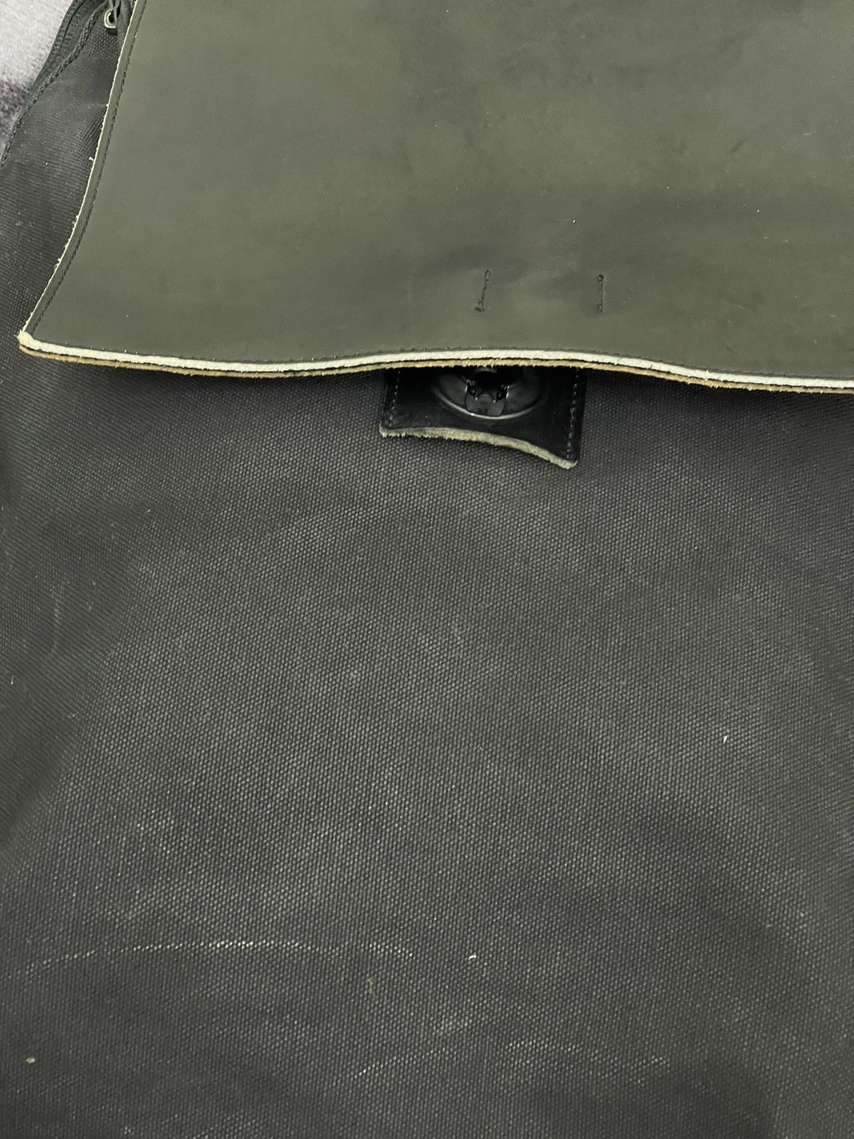 Japanese Brand Rucksack Backpack Unknown Leather Cotton Canvas Bag 3🟩 Size ONE SIZE - 6 Thumbnail