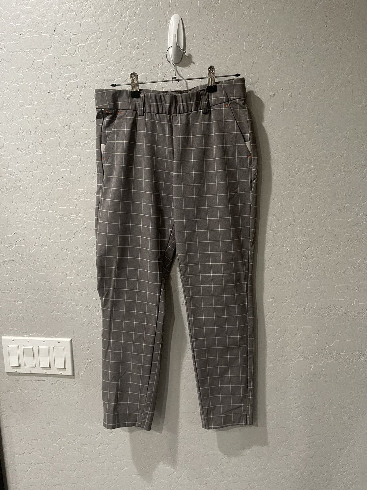 KJUS × PGA Tour KJUS Slim Fit Women Grey Plaid Golf Pants Size 38M/8 Size 30" / US 8 / IT 44 - 1 Thumbnail