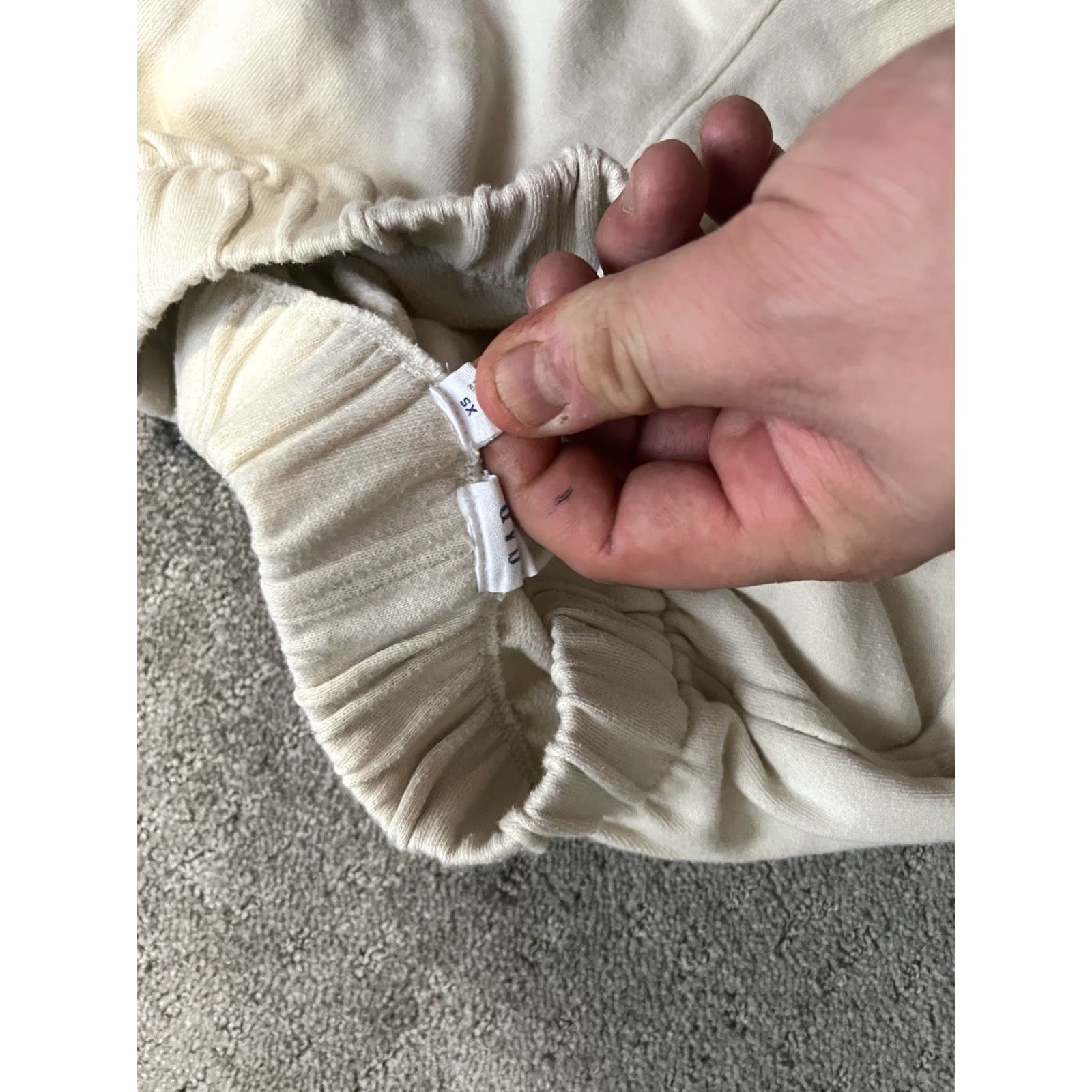 Gap Gap Womens Solid Sweatpants Lounge Cream Solid Size XS Size 26" / US 2 / IT 38 - 5 Thumbnail