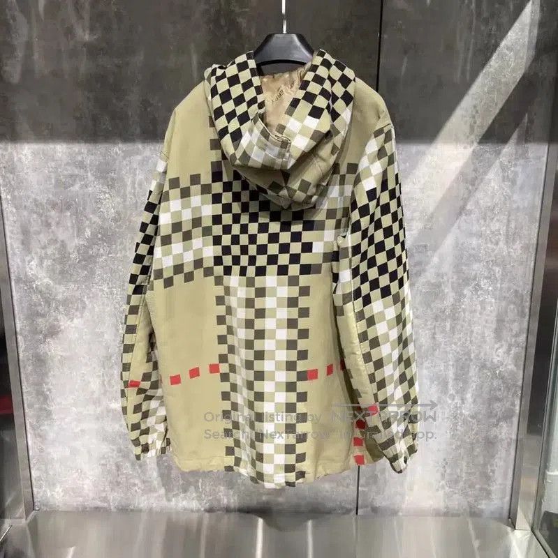Burberry Burberry Beige Checker Pattern Men's Jacket. Size US XL / EU 56 / 4 - 2 Thumbnail