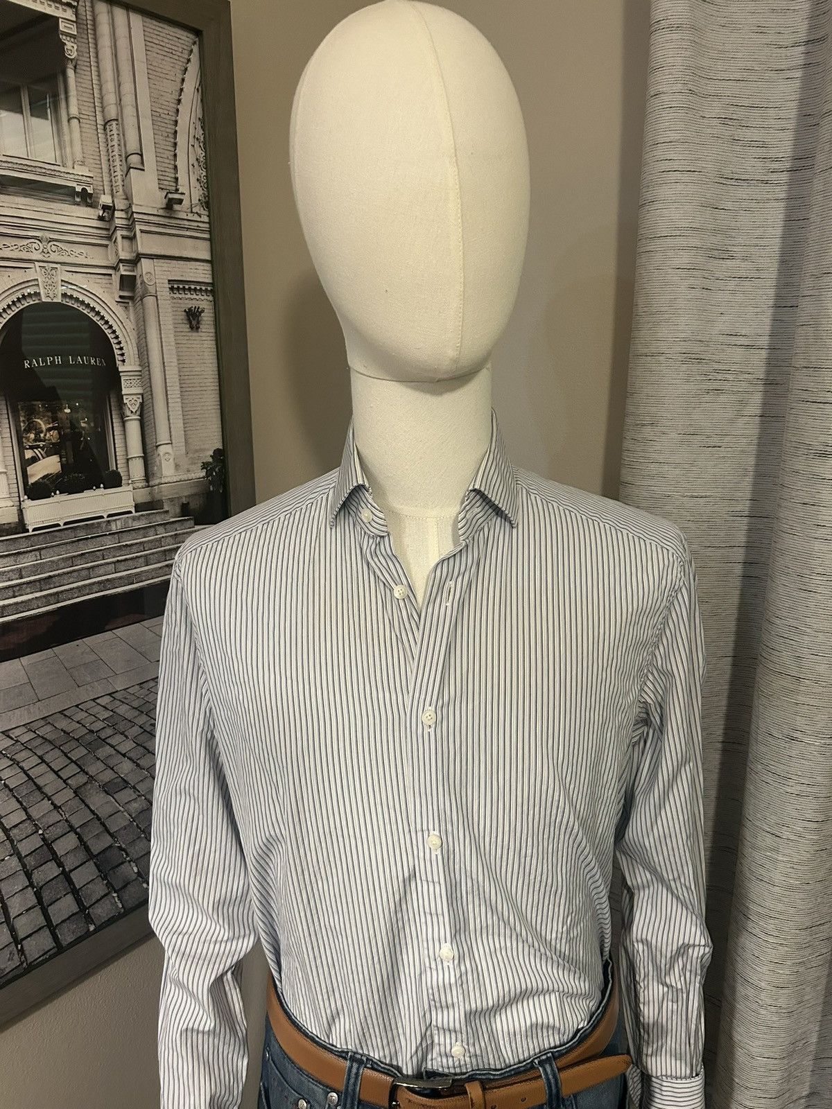 Ermenegildo Zegna Ermenegildo Zegna Striped Shirt Size US M / EU 48-50 / 2 - 2 Thumbnail