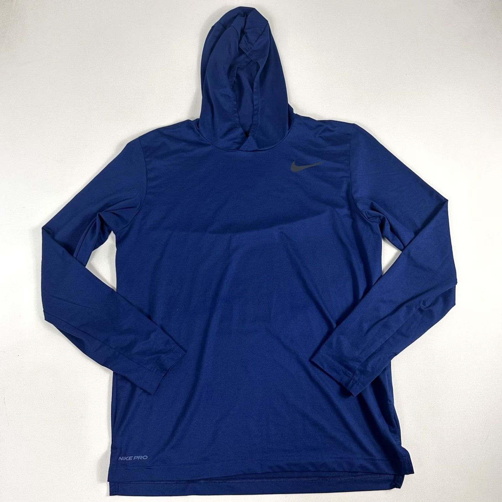 Nike Nike Pro Hoodie Men Medium CJ4613-011 Blue Gym Training Pullover Size US M / EU 48-50 / 2 - 2 Thumbnail