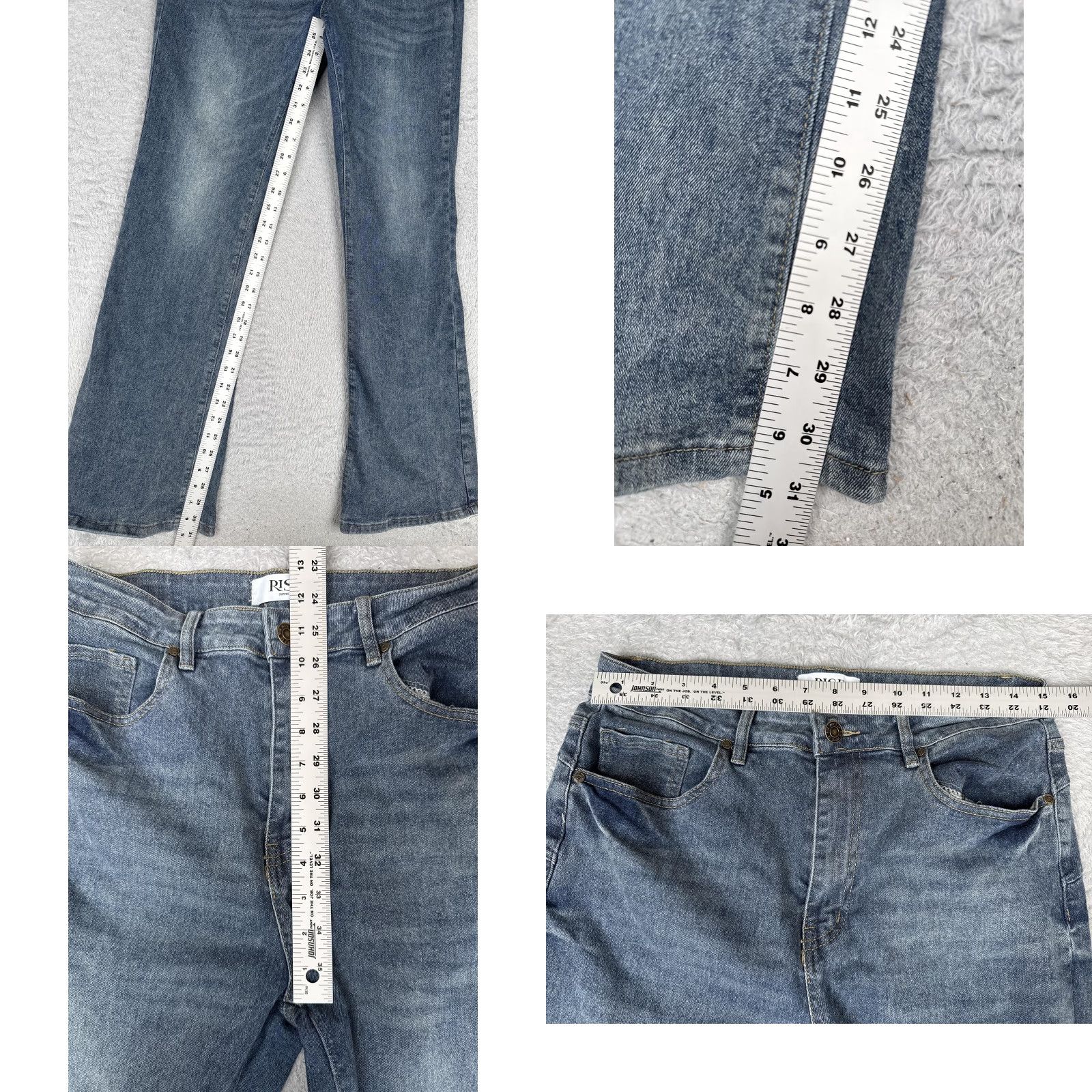 Vintage VINTAGE not used since No; Rise Supply Co Jeans Womens 13 Blue High Rise Bootcut Stretch Denim 30x31 Size 34" / US 12 / IT 48 - 8 Thumbnail