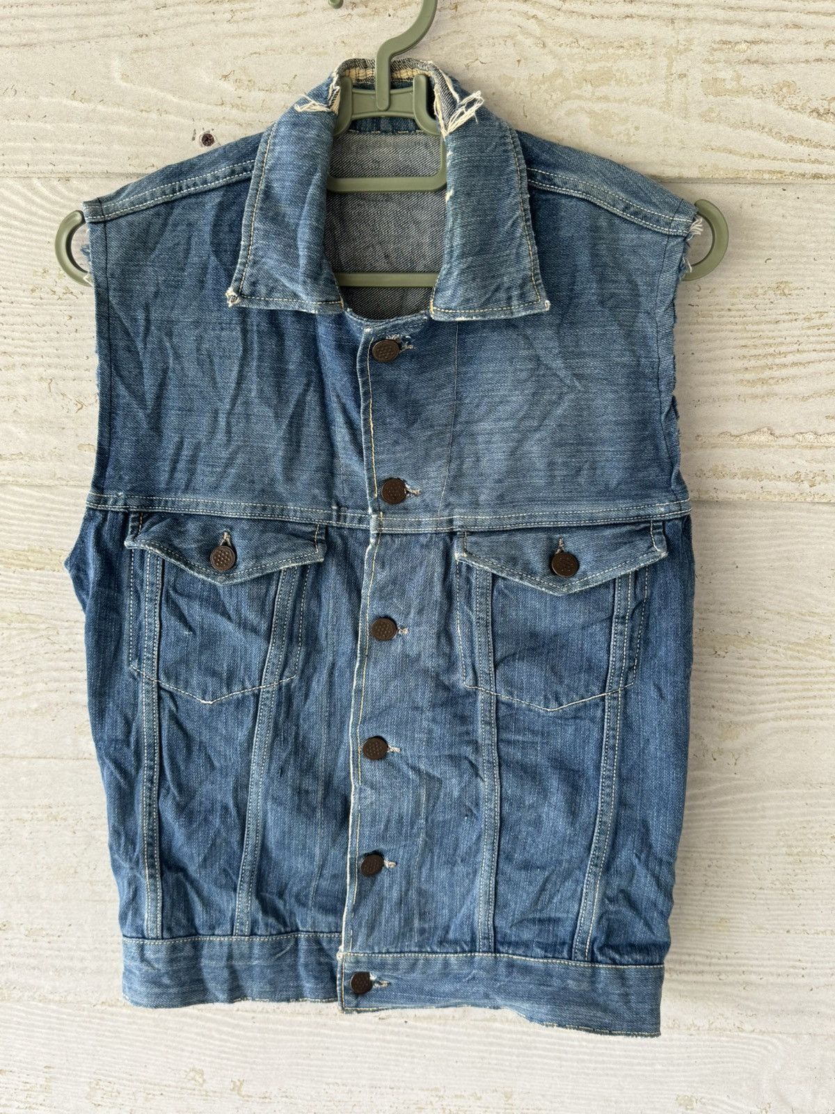 Vintage VINTAGE 13 STAR 80s VEST JEANS JAPAN Size US XS / EU 42 / 0 - 1 Thumbnail