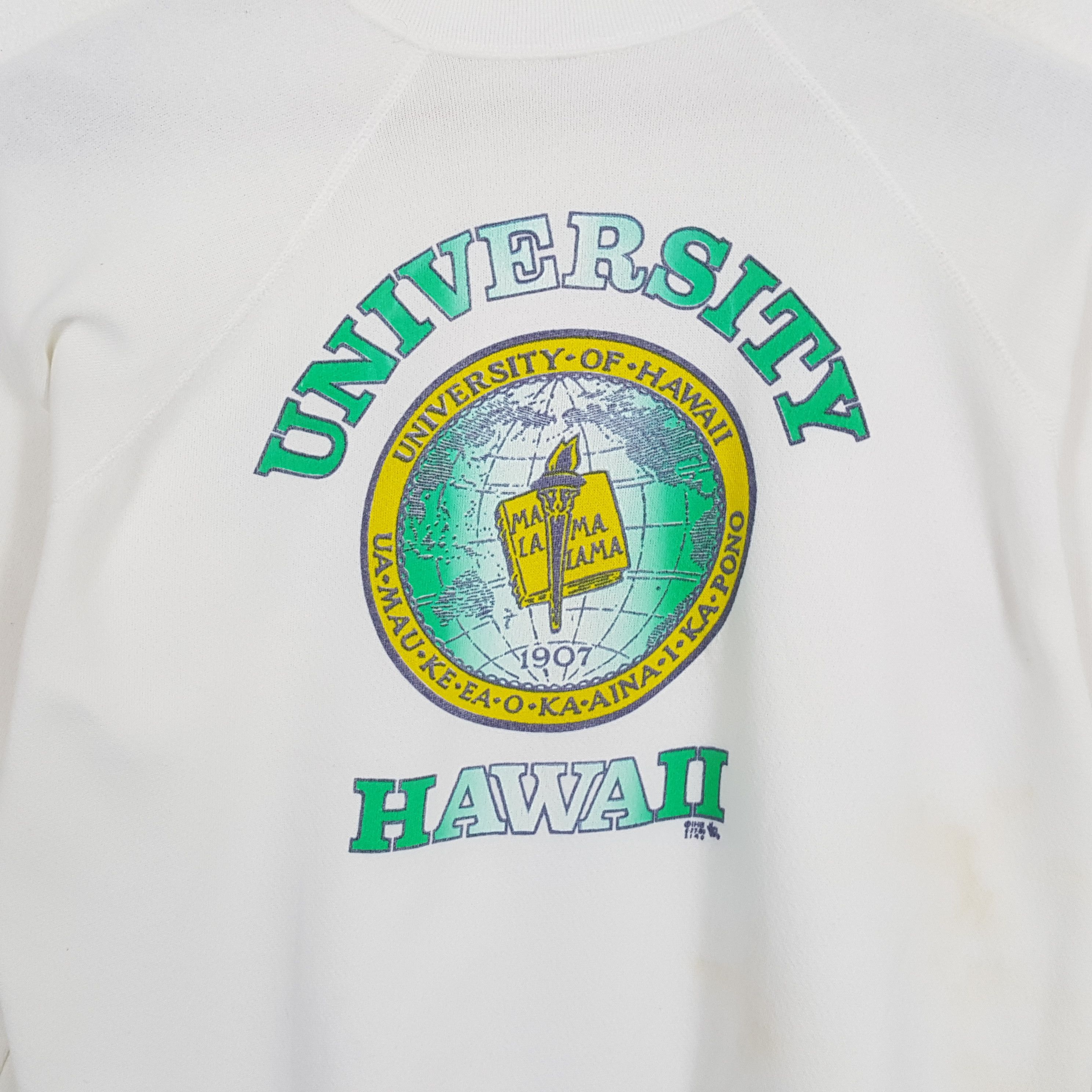 Vintage Vintage 90's UNIVERSITY OF HAWAII Promotion Sweatshirts Size US M / EU 48-50 / 2 - 2 Thumbnail