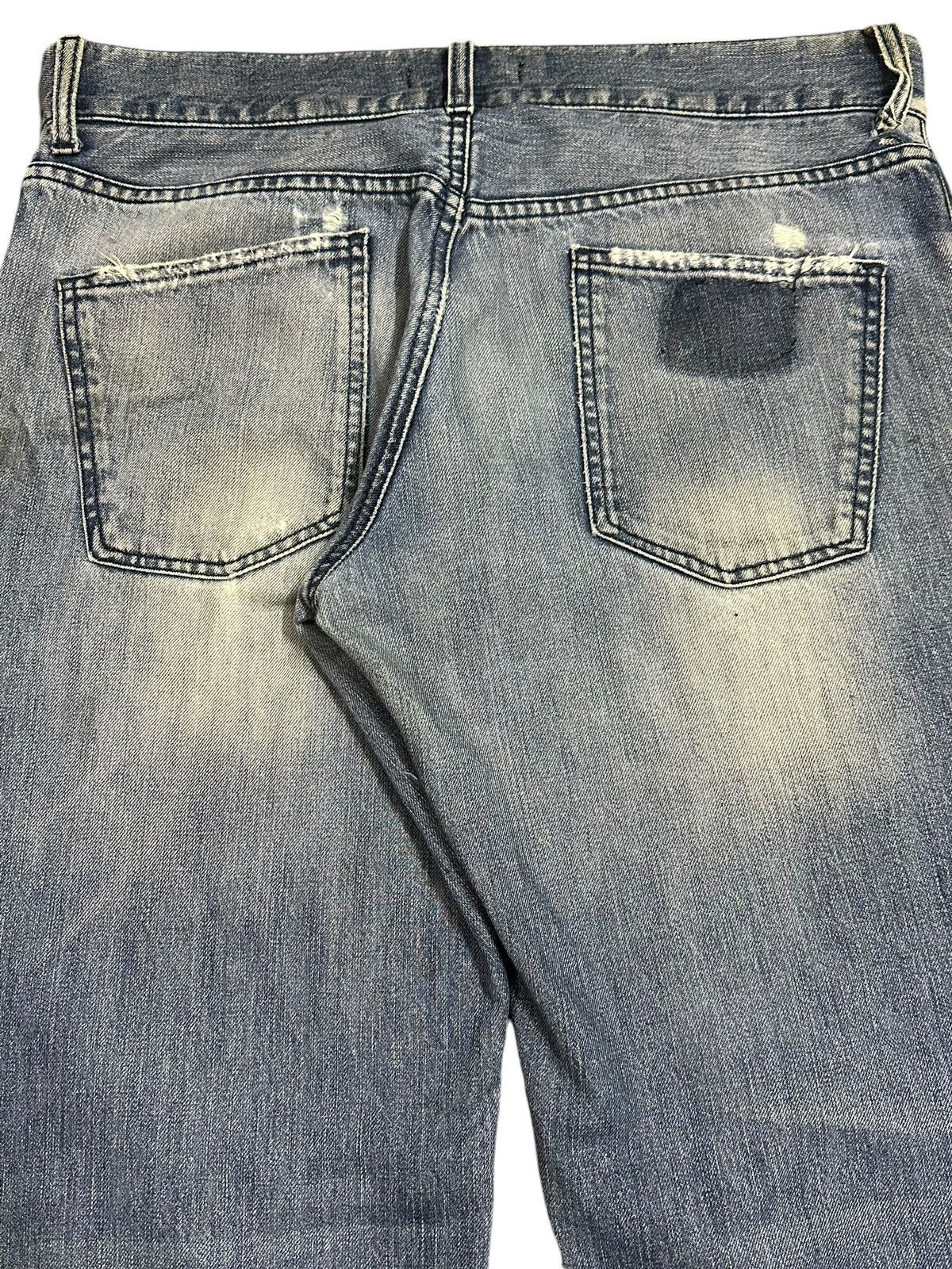 Dolce & Gabbana Vintage Dolce & Gabbana Mud Faded Wash Style Distress Jeans Size US 35 - 6 Thumbnail