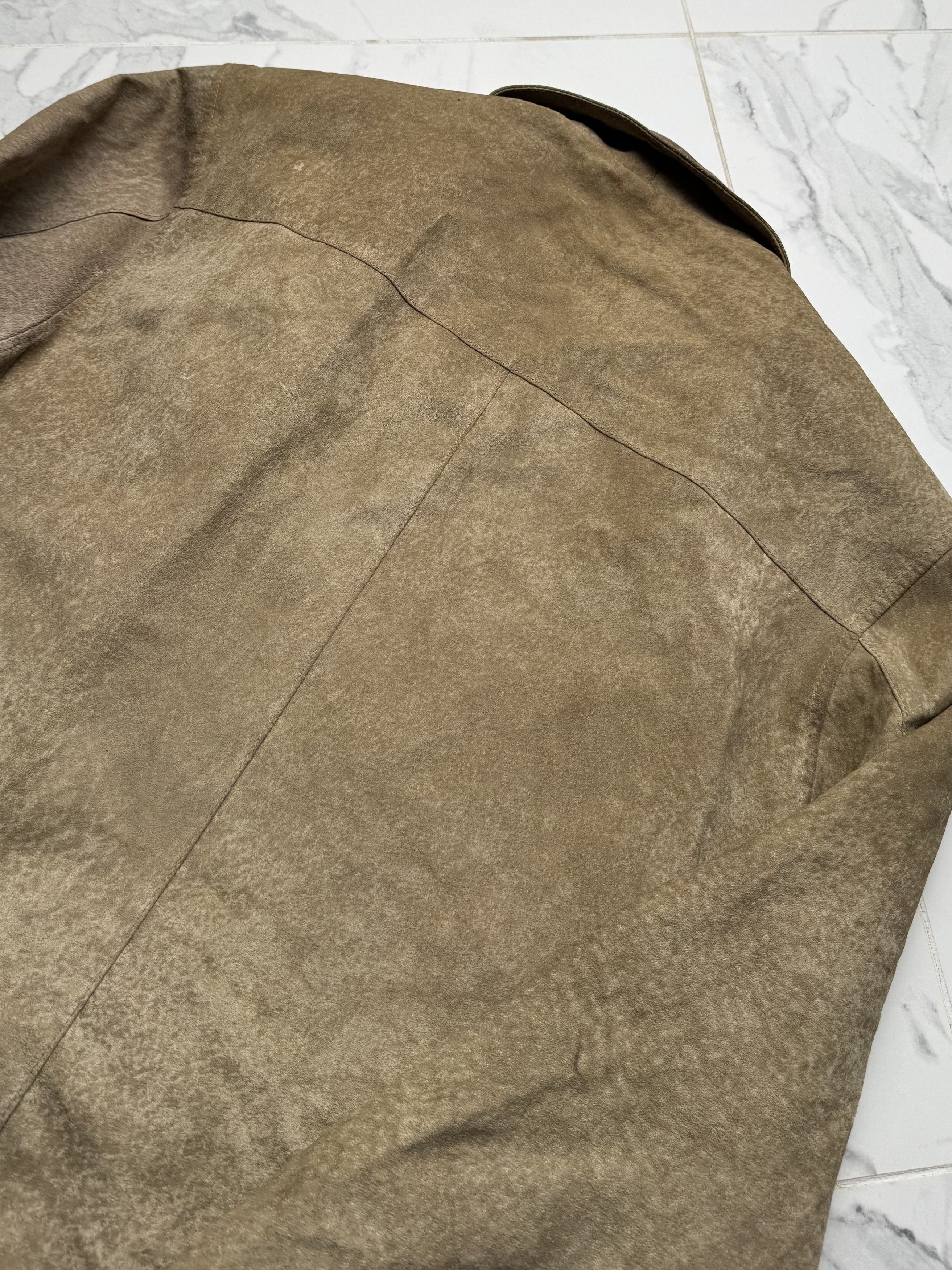 Genuine Leather Y2K Suede Leather Jacket Mens Overshirt Button Up Casual Size US M / EU 48-50 / 2 - 16 Thumbnail