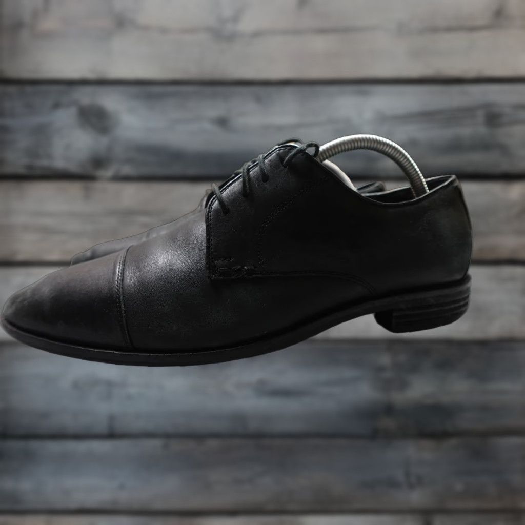 Cole Haan Cole Haan Grand.OS Dress Shoes Mens 9.5 Black Leather Cap Toe Derby M Size Classic Court Formal Shoes Size ONE SIZE - 1 Thumbnail