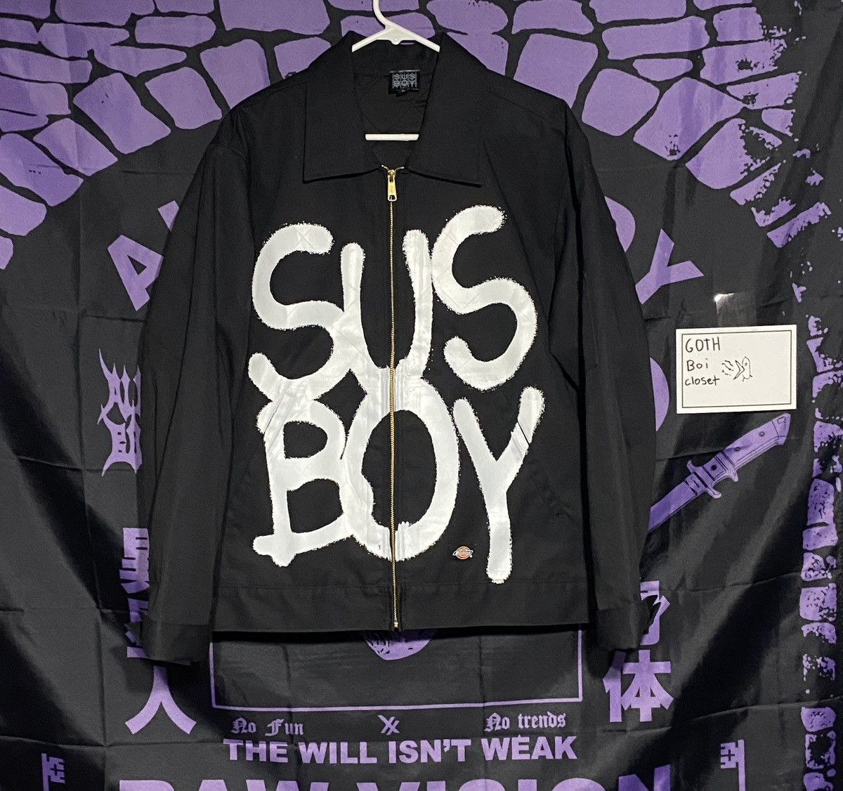 レア　SUS BOY パーカー　Lil Peep Fuji trill Sus Boy x Lil Peep - Fuji Trill - 2-Sided Official Hoodie