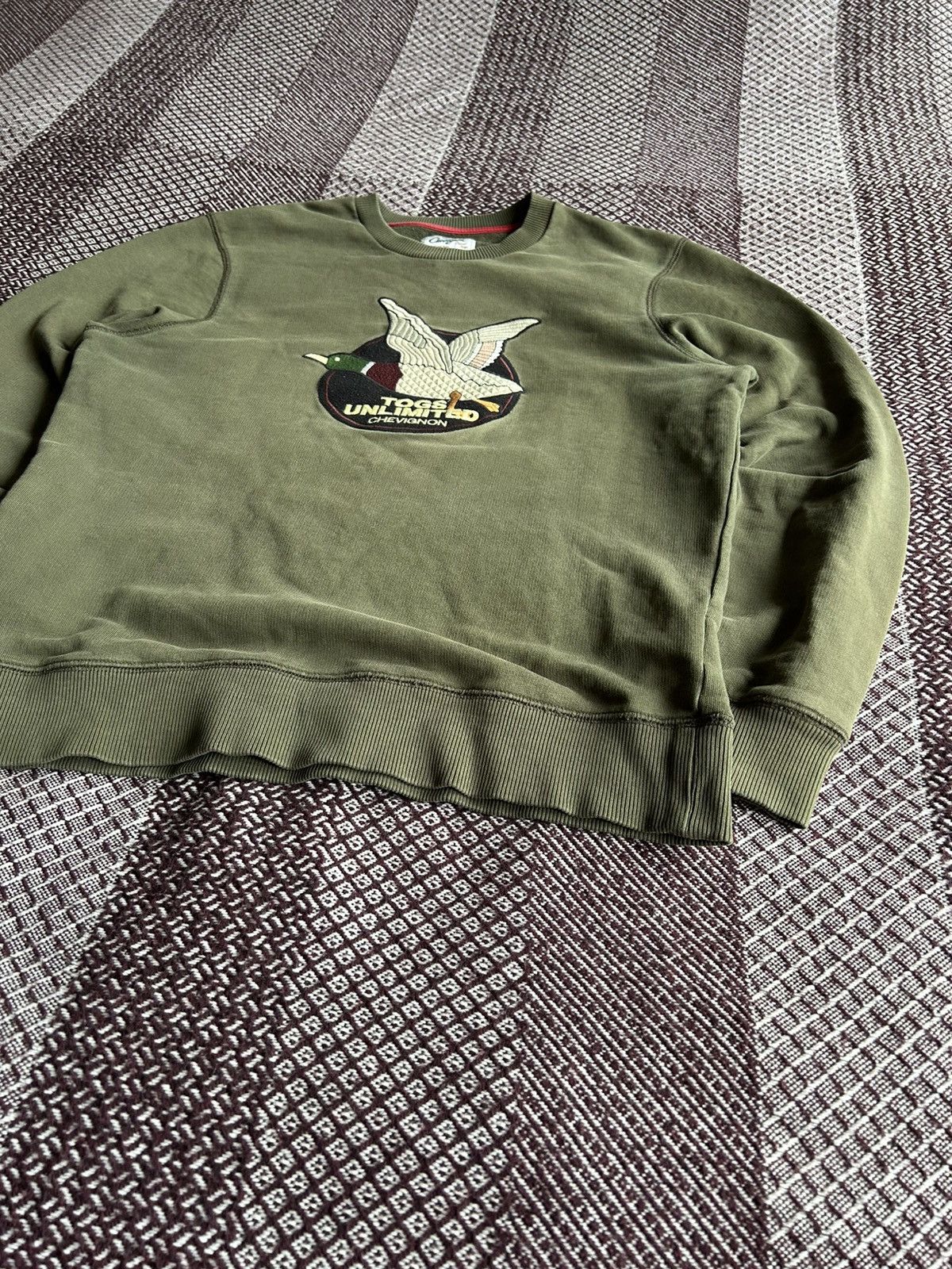 Chevignon × Vintage Chevignon Unlimited Sweatshirt Olive Green Streetwear Size S Size US S / EU 44-46 / 1 - 4 Thumbnail