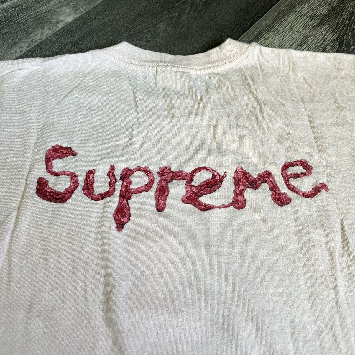 Supreme Supreme Mike Hill Brains Tee Peach SS17 Size US M / EU 48-50 / 2 - 5 Thumbnail