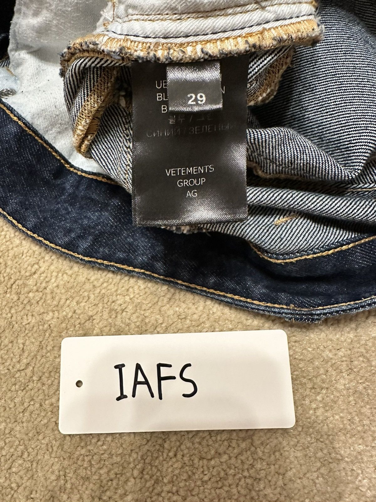 Vetements Vetements Patched Pocket Baggy Jeans Size US 29 - 8 Thumbnail