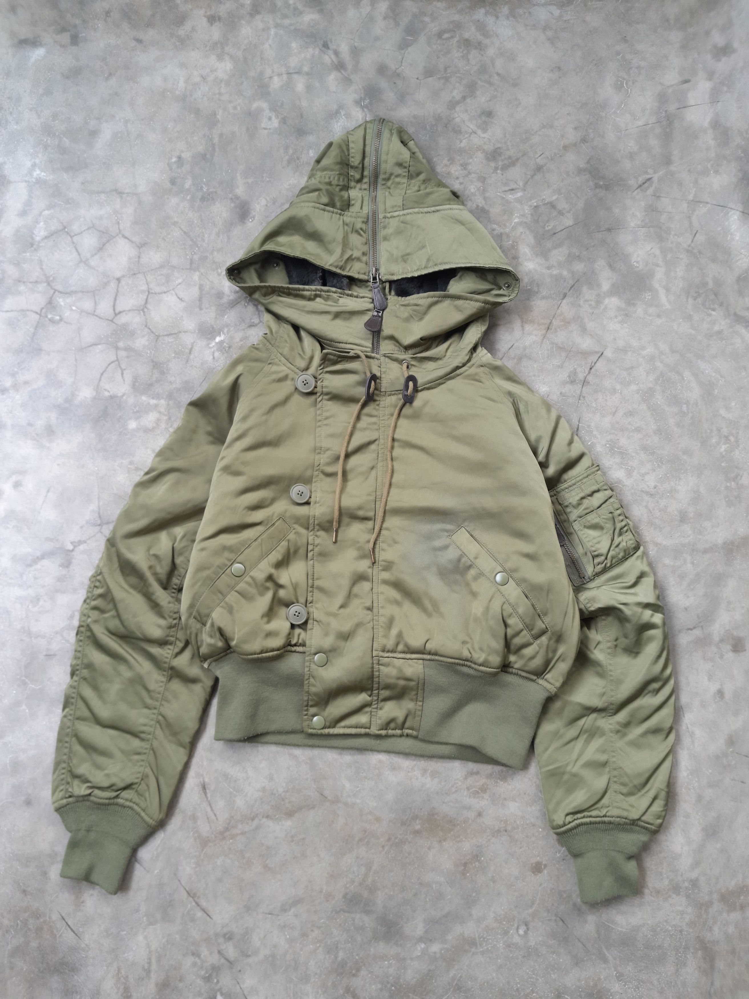 MOUSSY Azul by Moussy Boxy Bomber Military Jacket Size US M / EU 48-50 / 2 - 1 Thumbnail