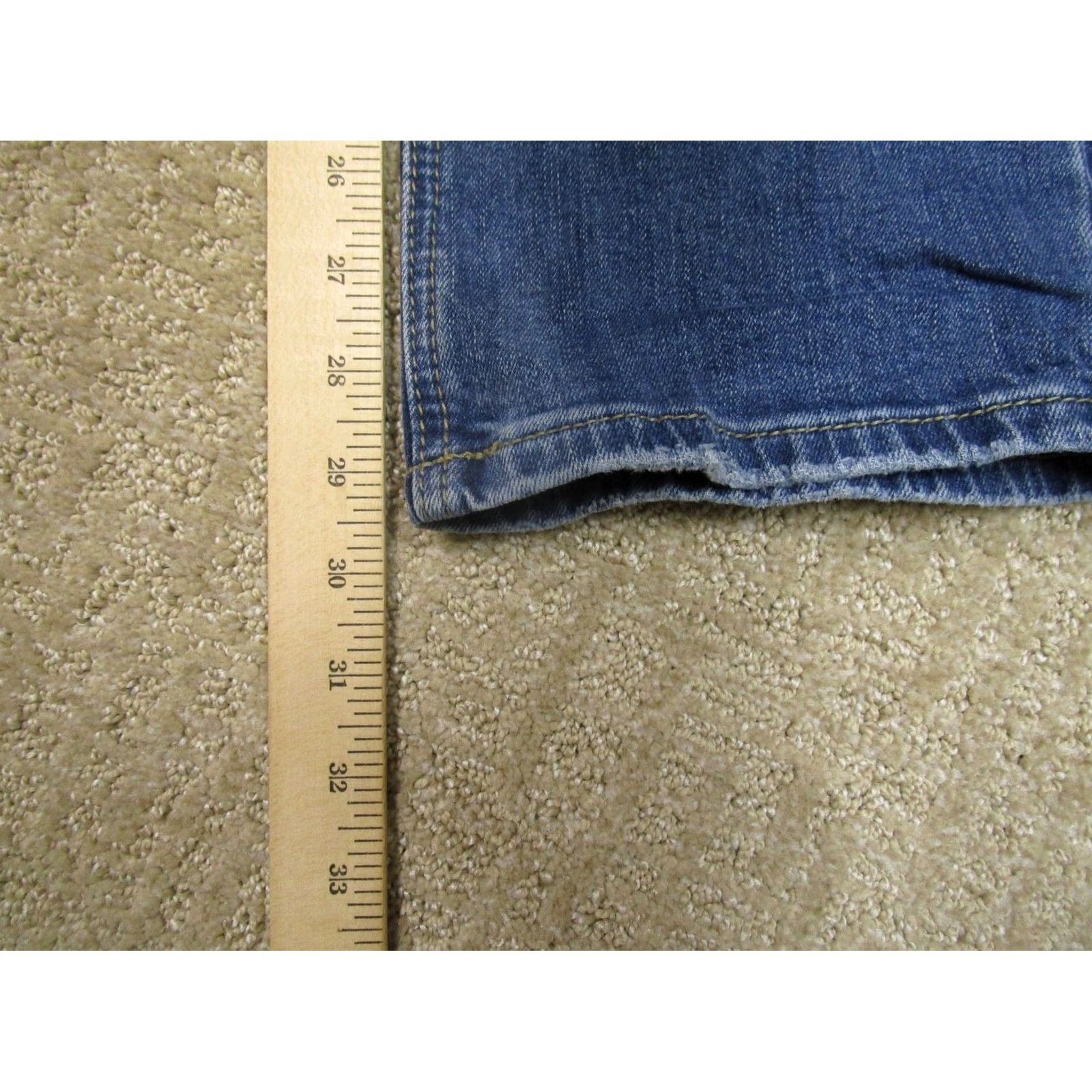 Doublet Rock & Roll Cowboy Jeans Men 28x30 Blue Bootcut Western Double Barrel Denim Distressed Logo 5-Pocket Rock & Roll Cowboy Mens Jeans Size US 28 / EU 44 - 7 Thumbnail