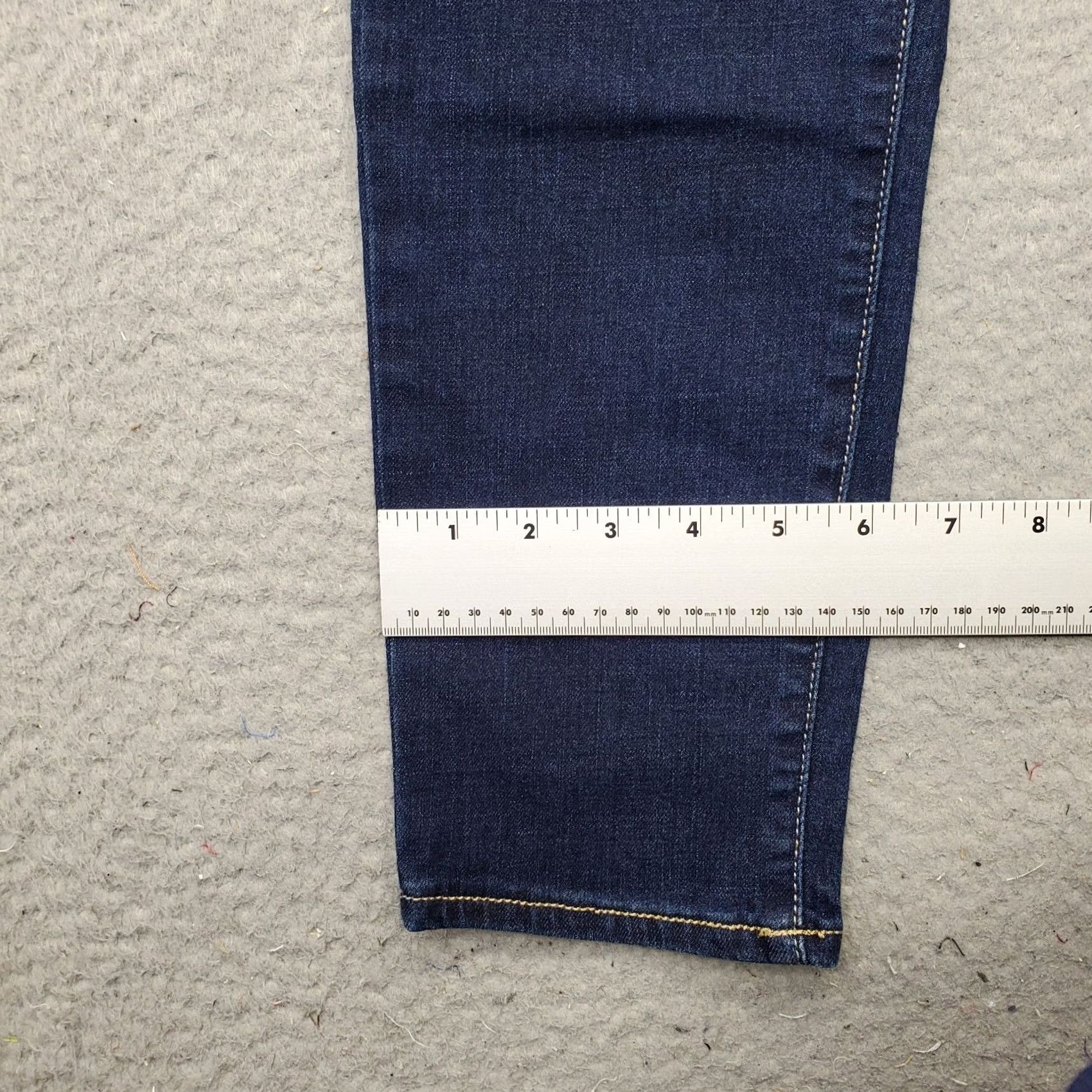Vintage Seven7 Jeans Womens 12 Blue Denim Stretch Regular Skinny Leg Medium Wash Jeans Size 34" / US 12 / IT 48 - 5 Thumbnail