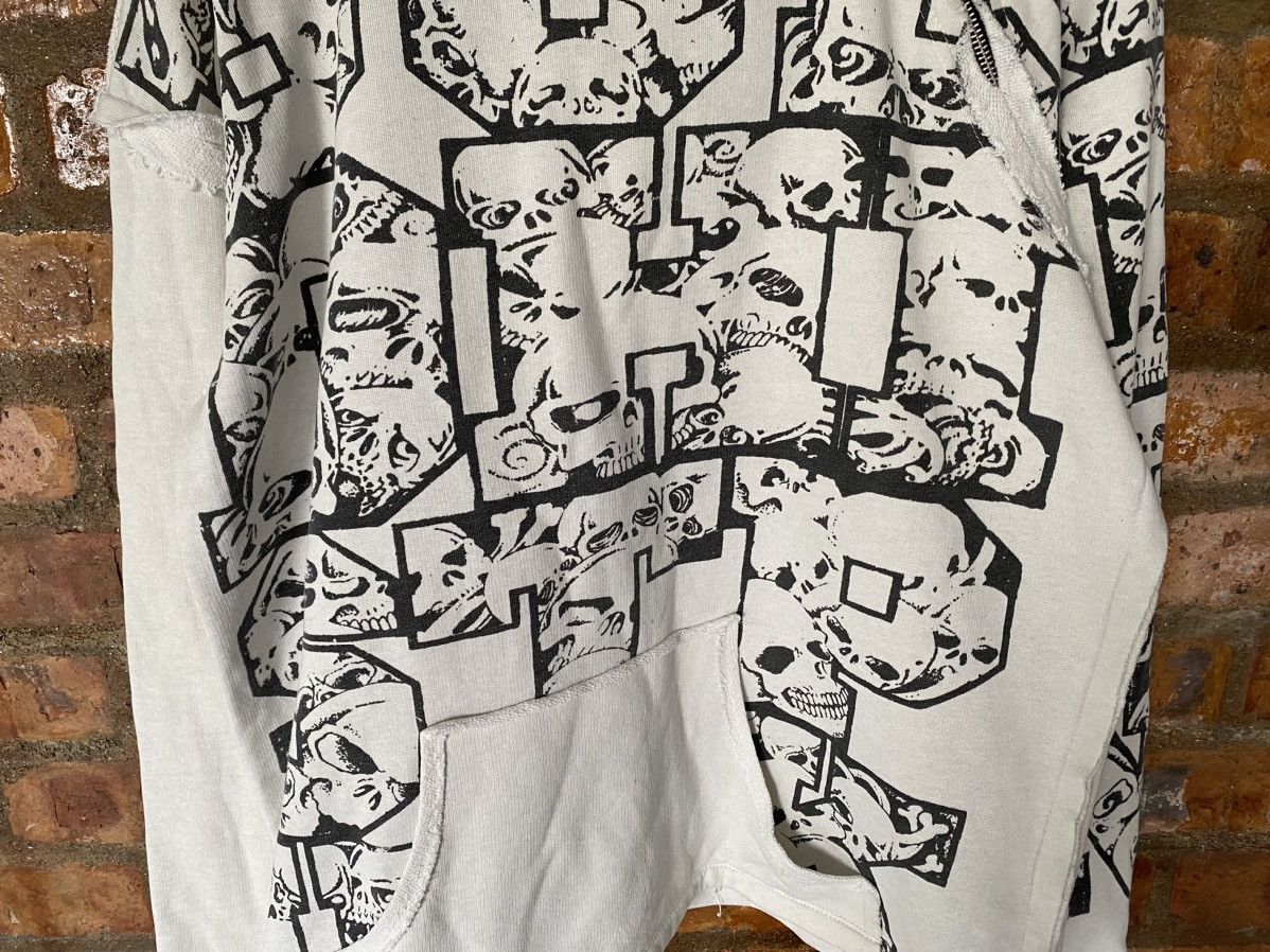 Japanese Brand Vtg Buddist Punk Japan cut and fringe Skull full zip hoodie Size US M / EU 48-50 / 2 - 5 Thumbnail