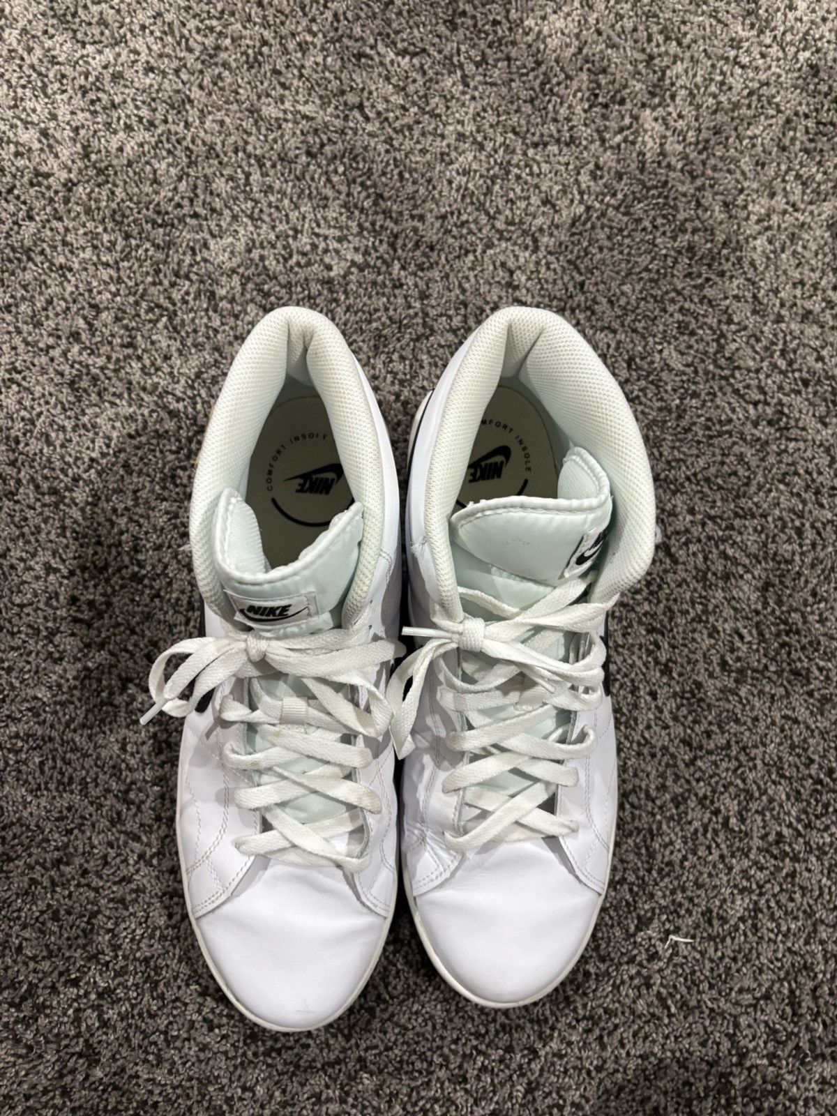 Nike White Nike Court Royale 2 Mid -Top Sneaker Size US 12 / EU 45 - 1 Thumbnail