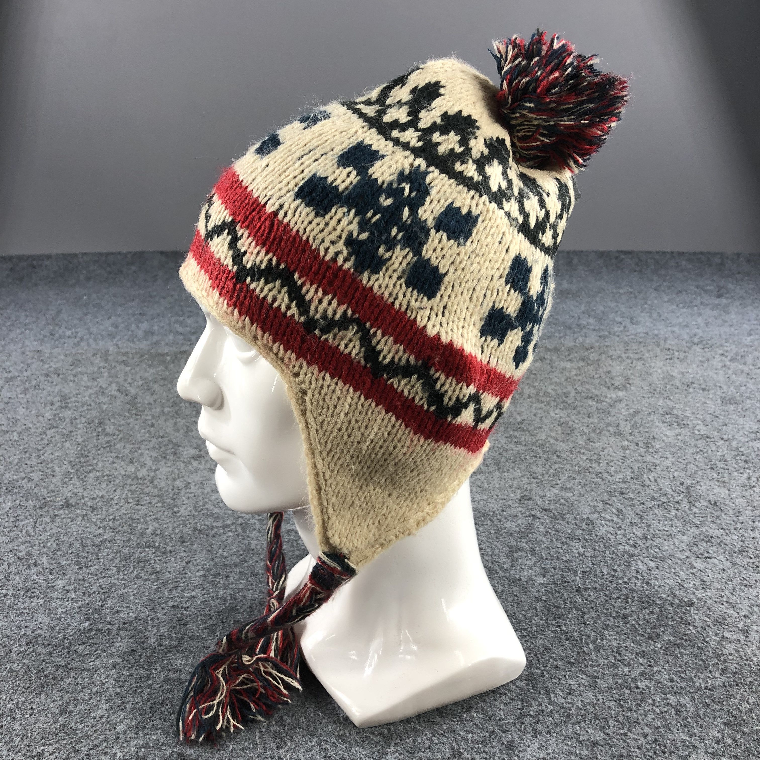Unknown E.A.B Earflap Bobble Beanie Snowcap Snow Hat B393