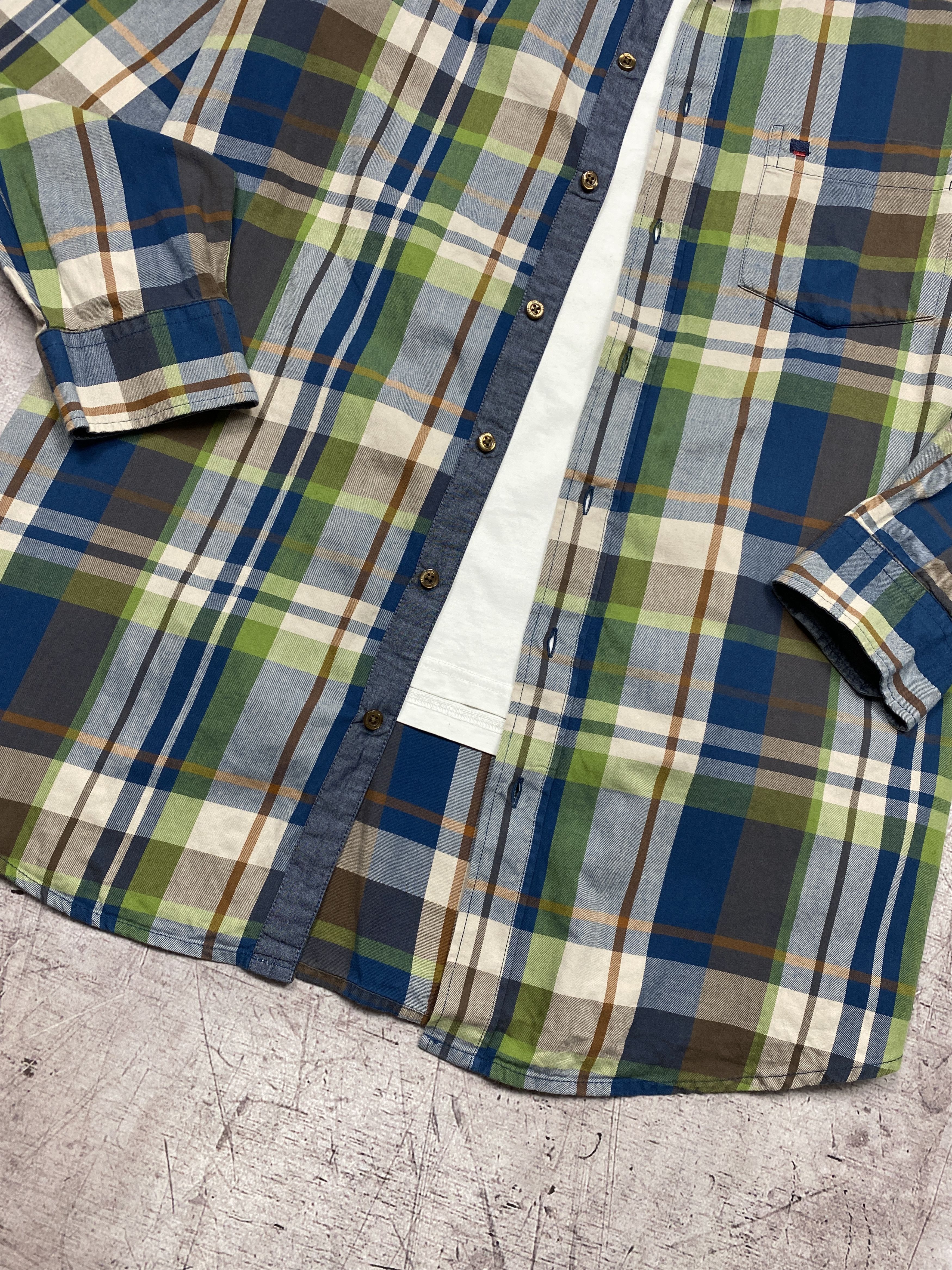 Flannel × Vintage Vintage Mens Plaid Long Sleeve Shirt Size US XL / EU 56 / 4 - 3 Thumbnail
