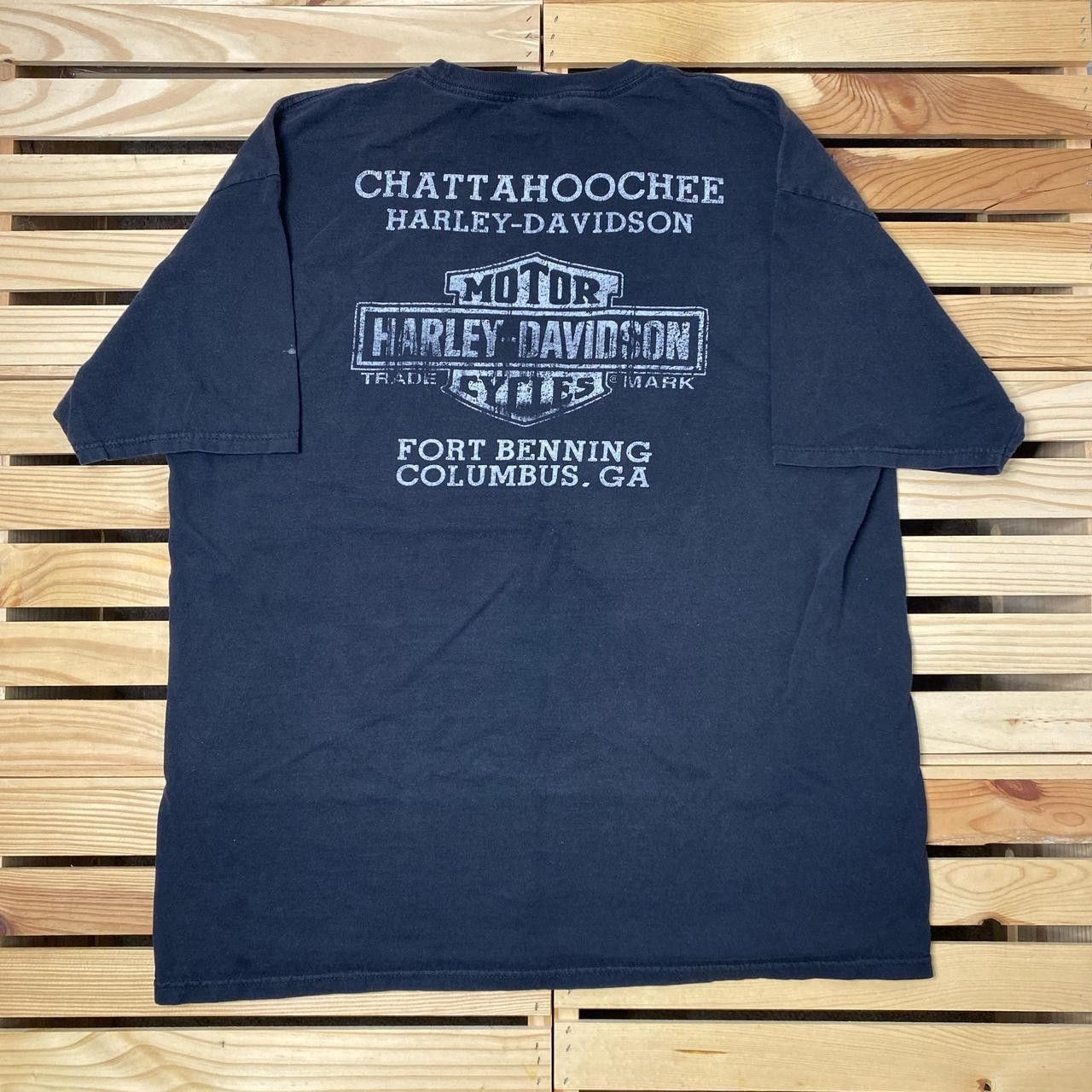 Harley Davidson Vintage Harley Davidson GA Faded Black Biker Tee Size XL Size US XL / EU 56 / 4 - 2 Thumbnail