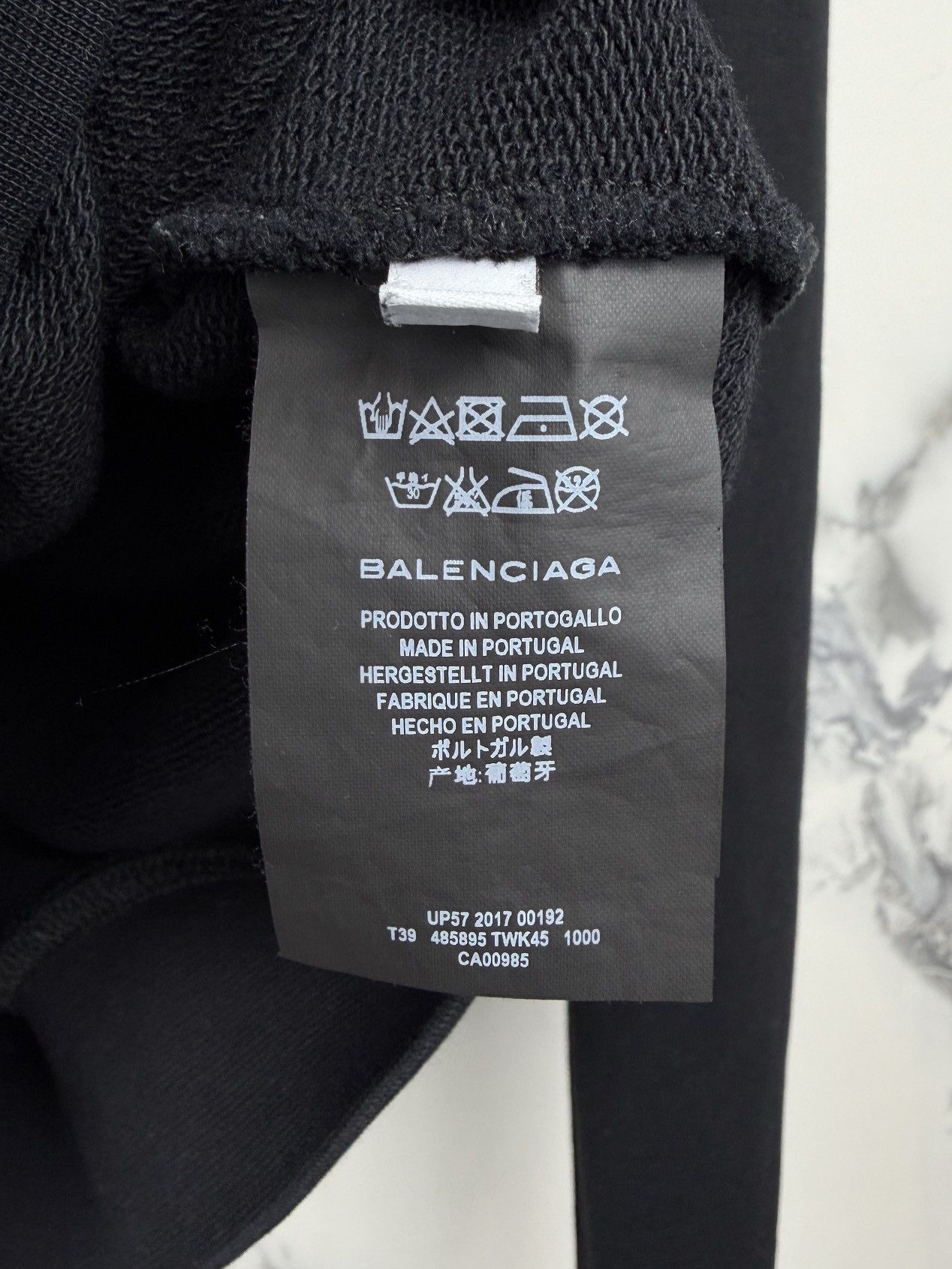 Balenciaga FW17 Balenciaga Paris Tourist Souvenir Hoodie Black Size US L / EU 52-54 / 3 - 6 Thumbnail